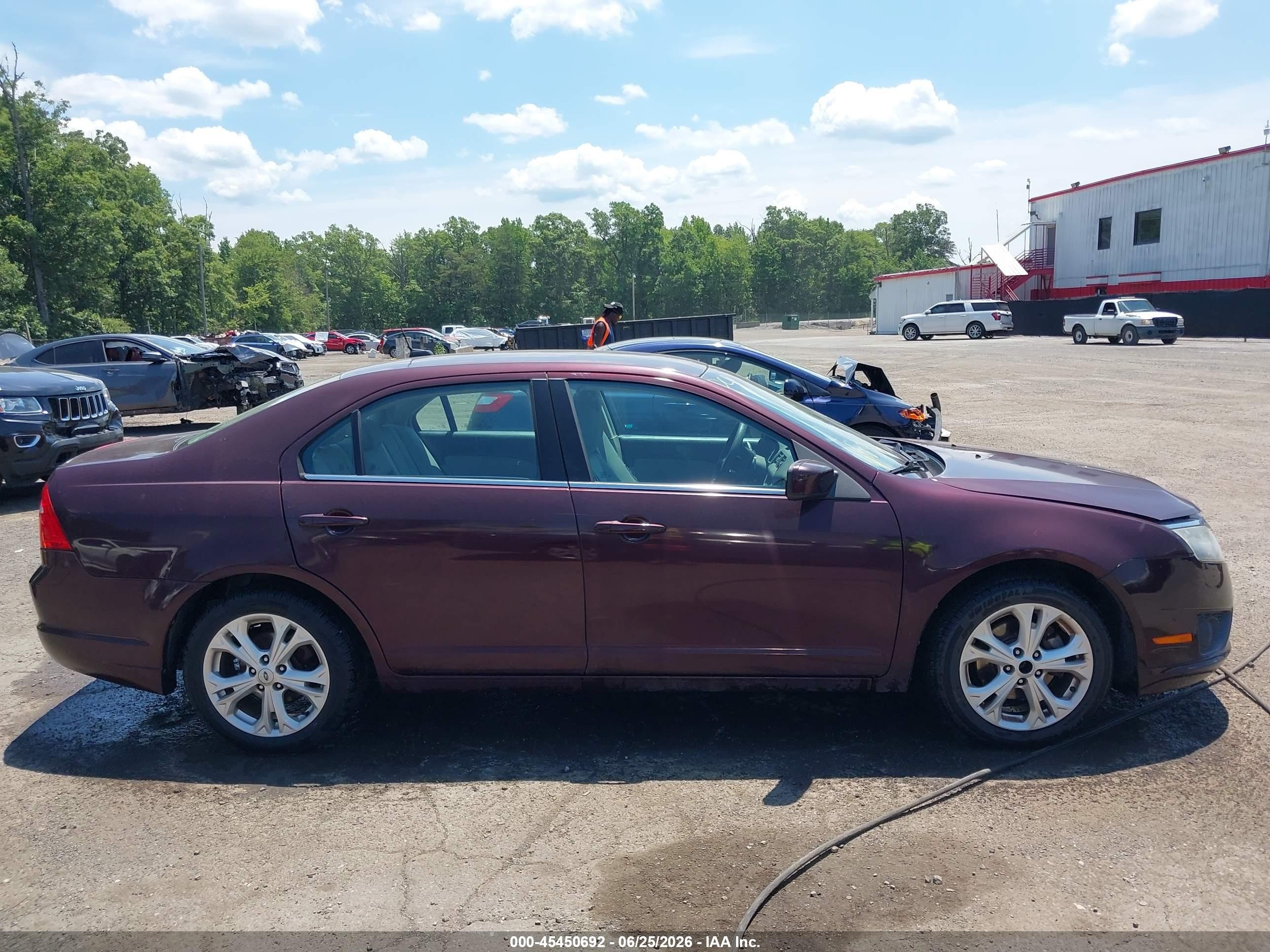2012 Ford Fusion Se Purple vin: 3FAHP0HA2CR373384