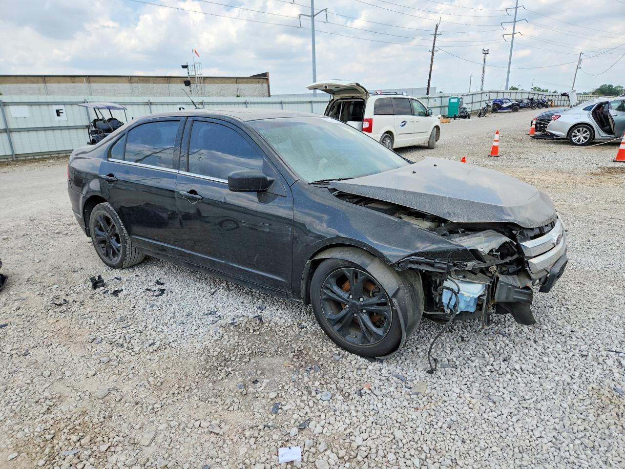 2012 Ford Fusion Se Black vin: 3FAHP0HA2CR374602