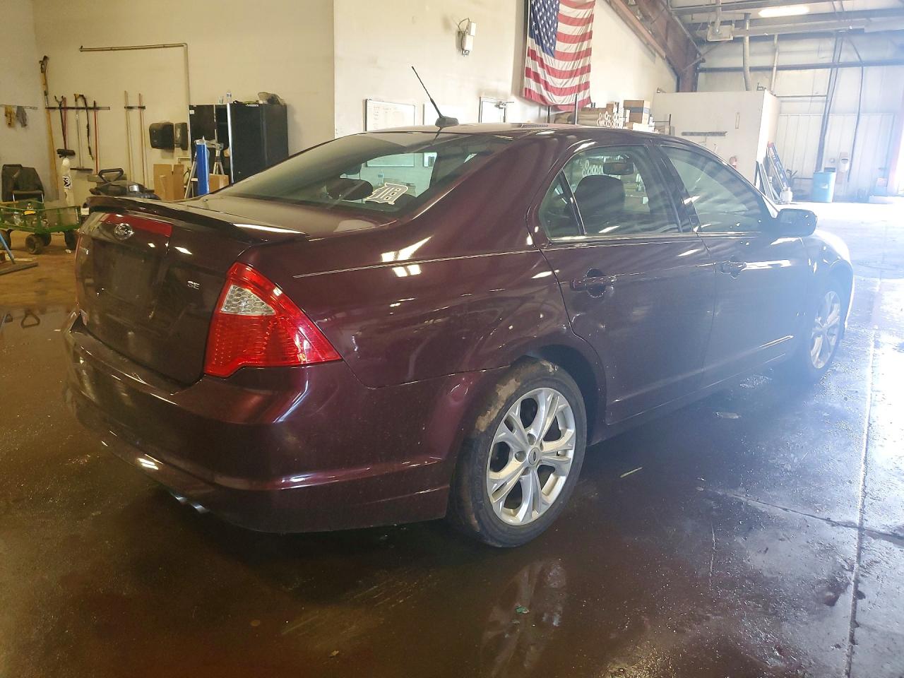 2012 Ford Fusion Se Burgundy vin: 3FAHP0HA2CR376267
