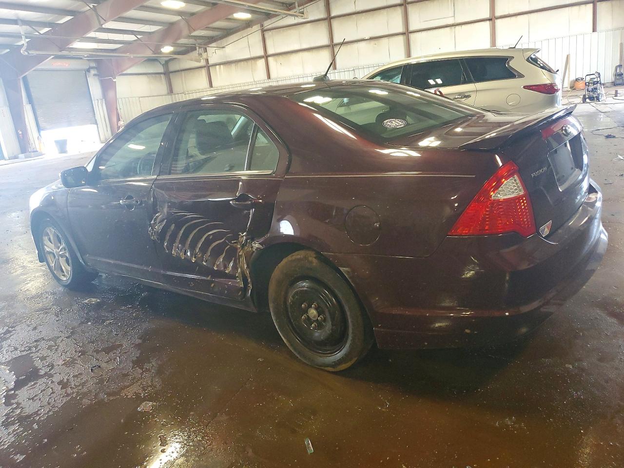 2012 Ford Fusion Se Burgundy vin: 3FAHP0HA2CR376267