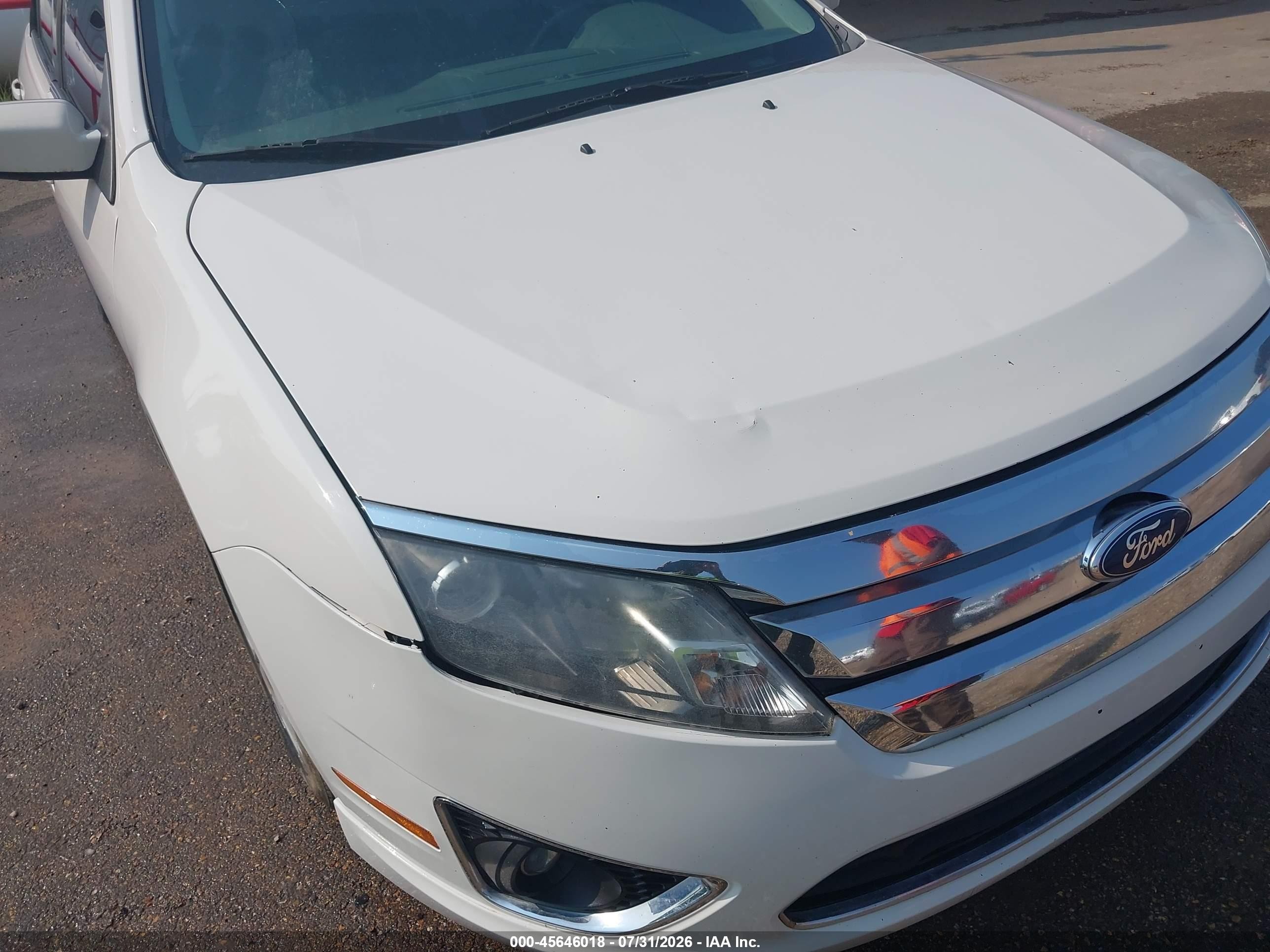 2012 Ford Fusion Se White vin: 3FAHP0HA2CR379752