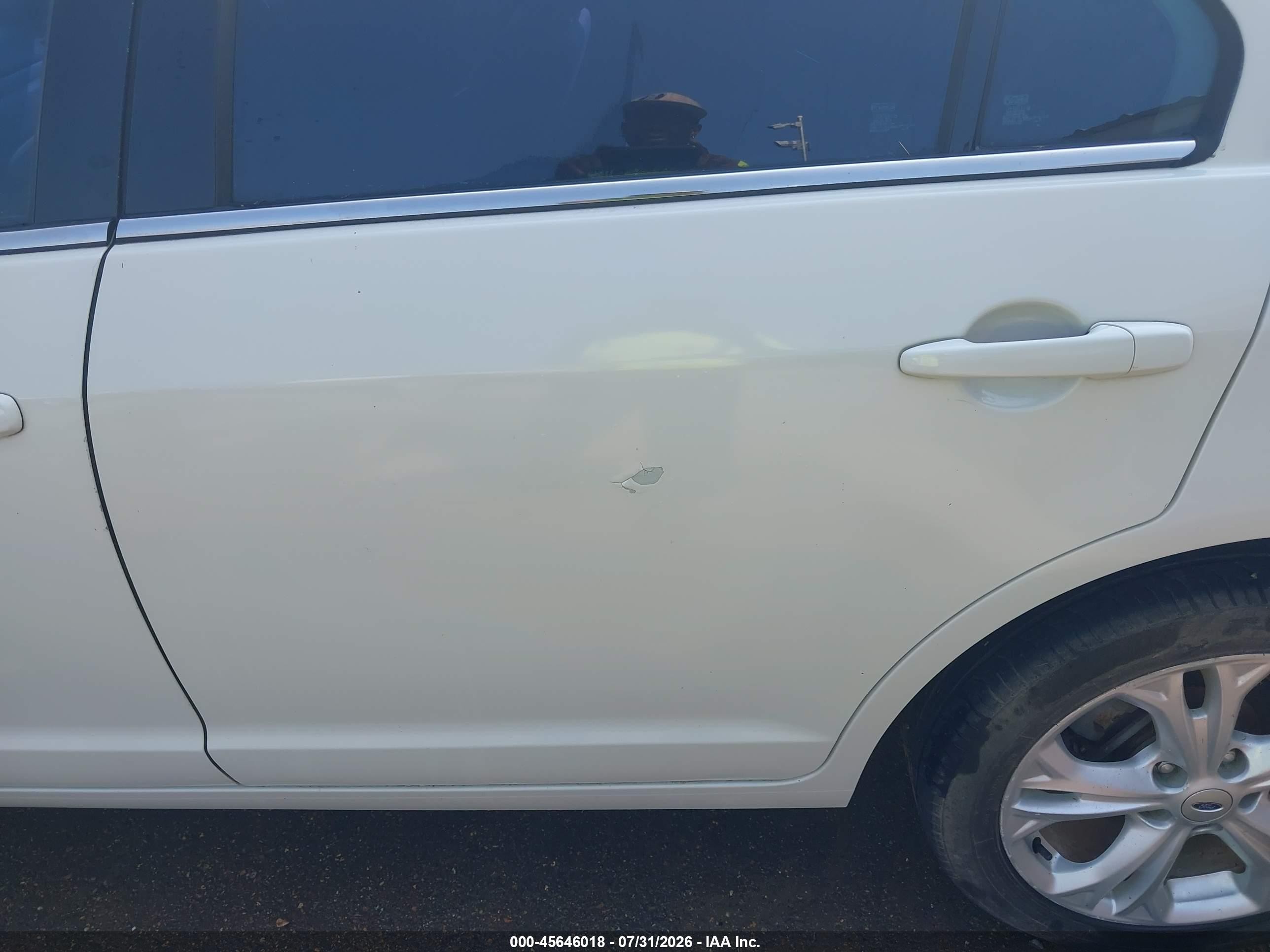 2012 Ford Fusion Se White vin: 3FAHP0HA2CR379752