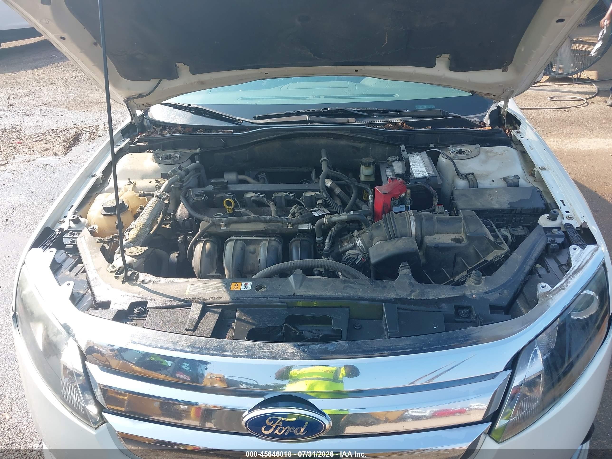 2012 Ford Fusion Se White vin: 3FAHP0HA2CR379752