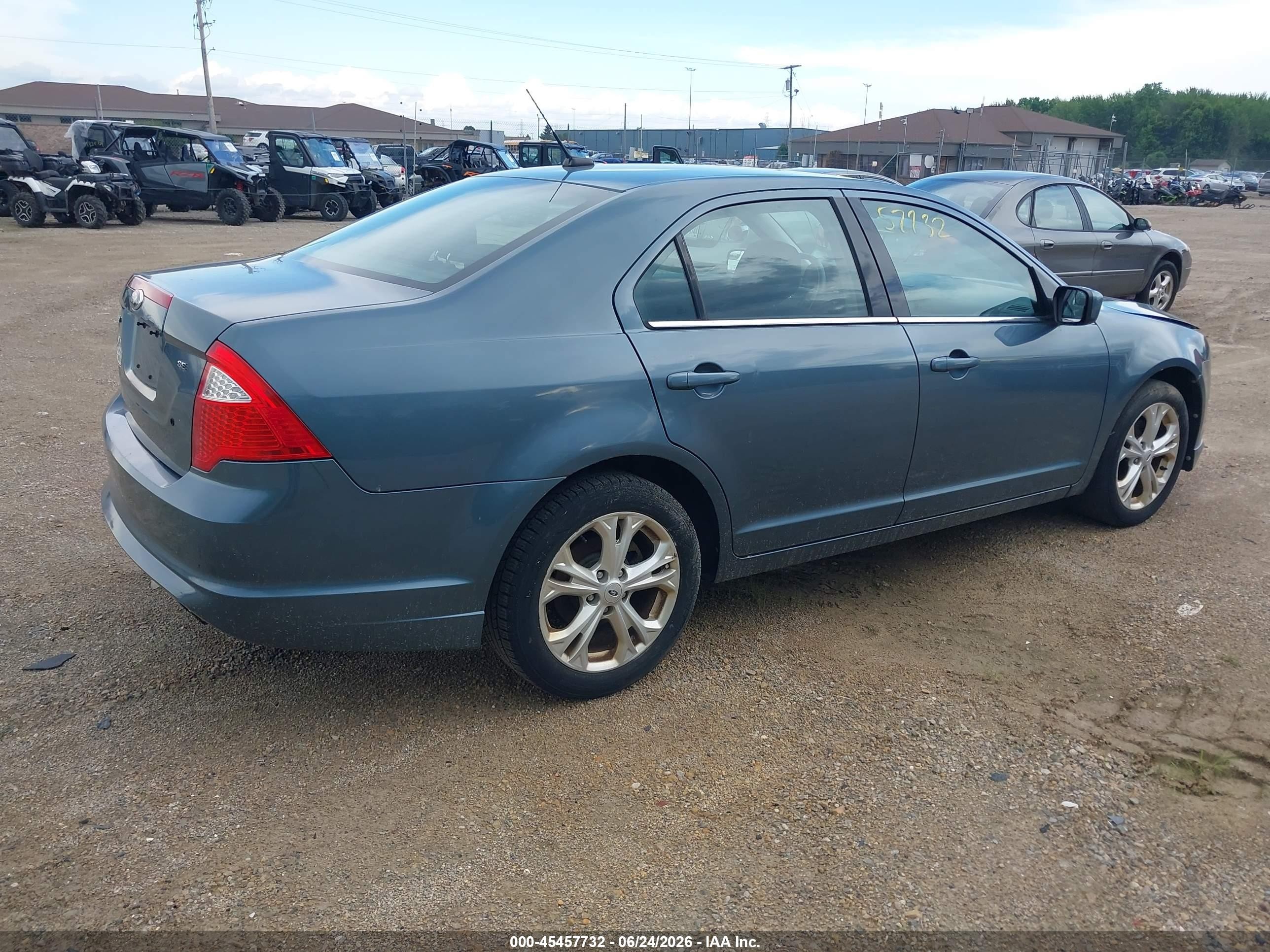 2012 Ford Fusion Se Blue vin: 3FAHP0HA2CR417514