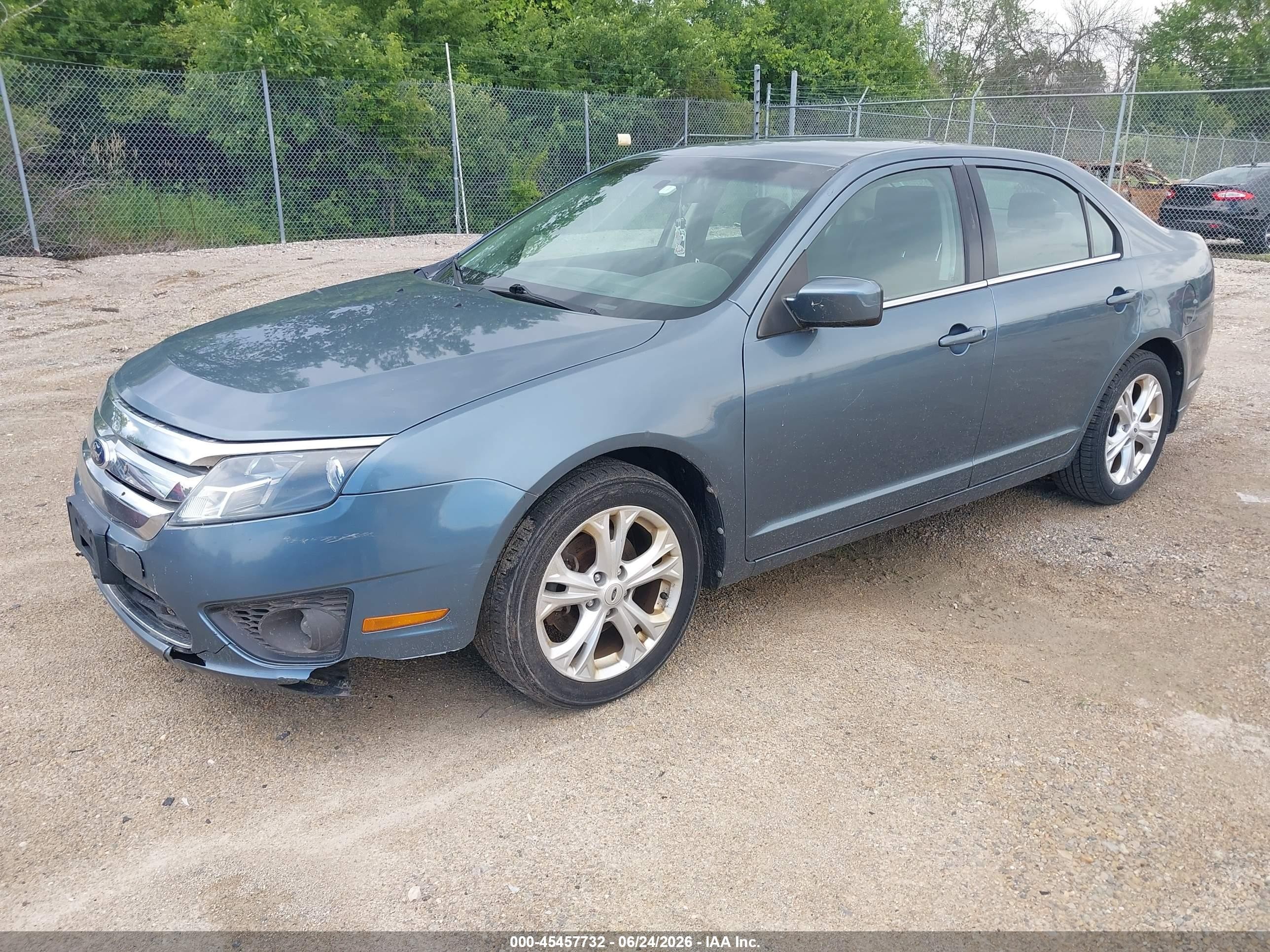 2012 Ford Fusion Se Blue vin: 3FAHP0HA2CR417514