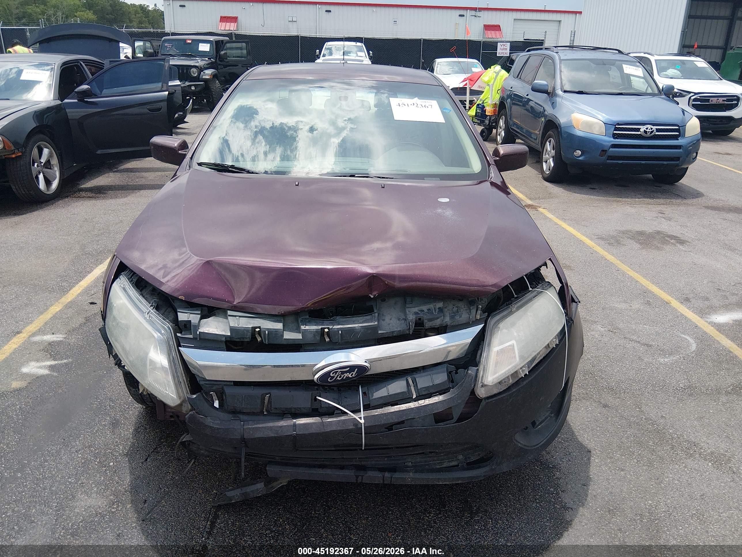 2012 Ford Fusion Se Burgundy vin: 3FAHP0HA2CR419893