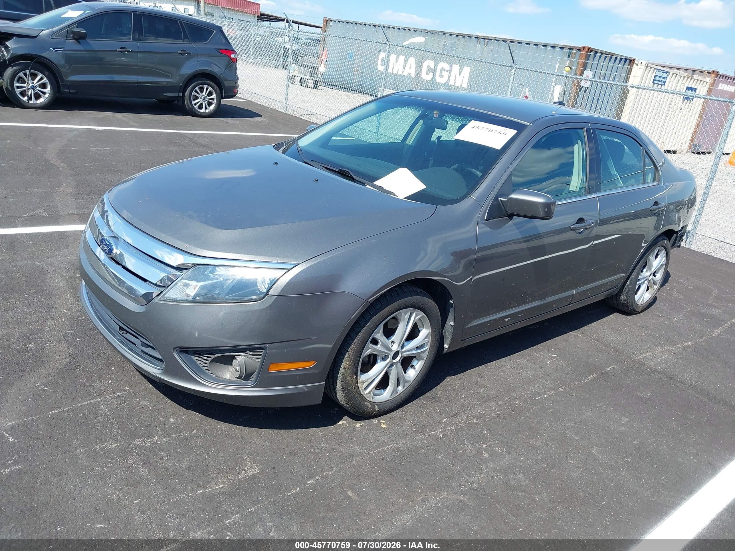2012 Ford Fusion Se Gray vin: 3FAHP0HA2CR428044