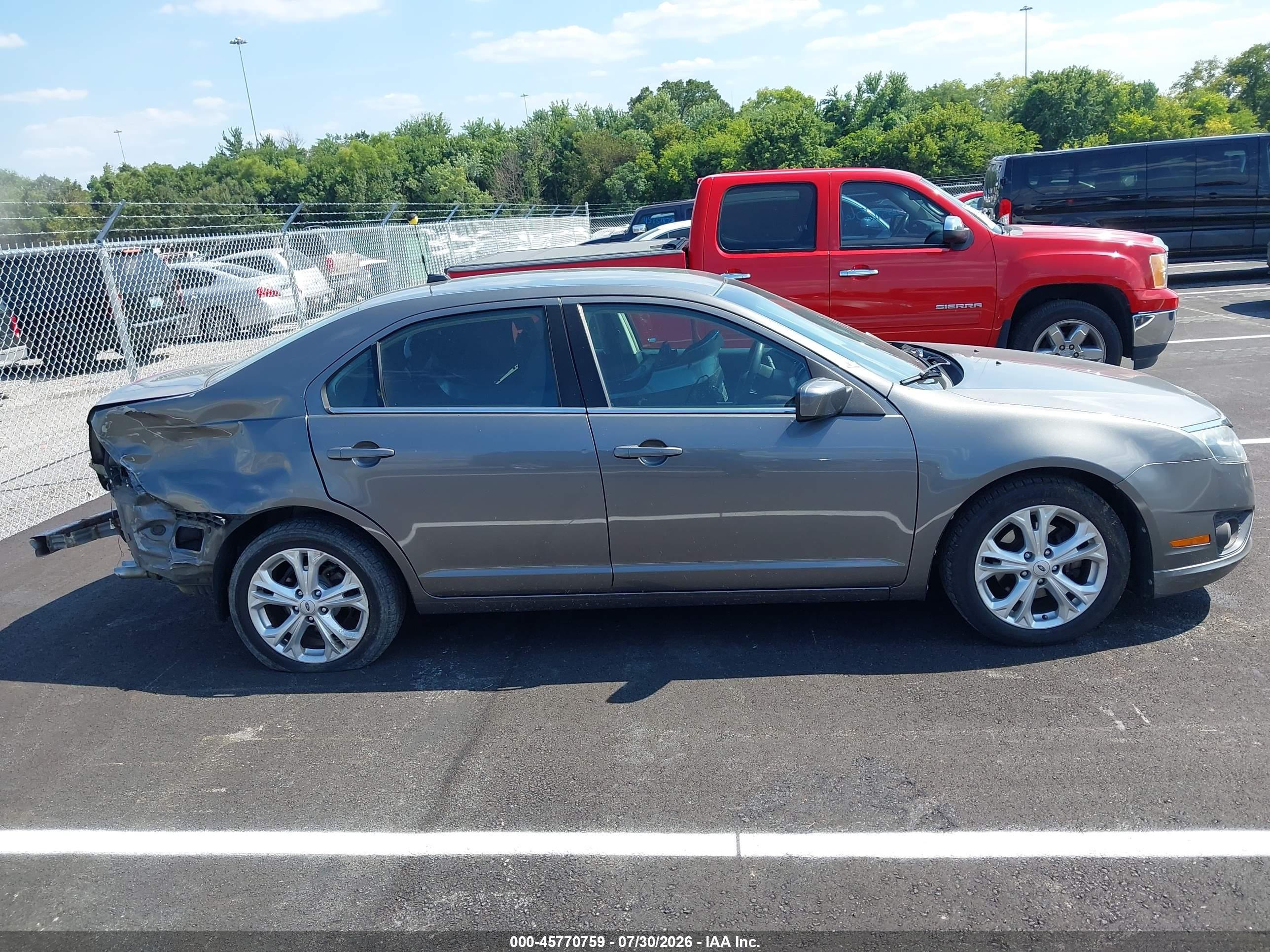 2012 Ford Fusion Se Gray vin: 3FAHP0HA2CR428044