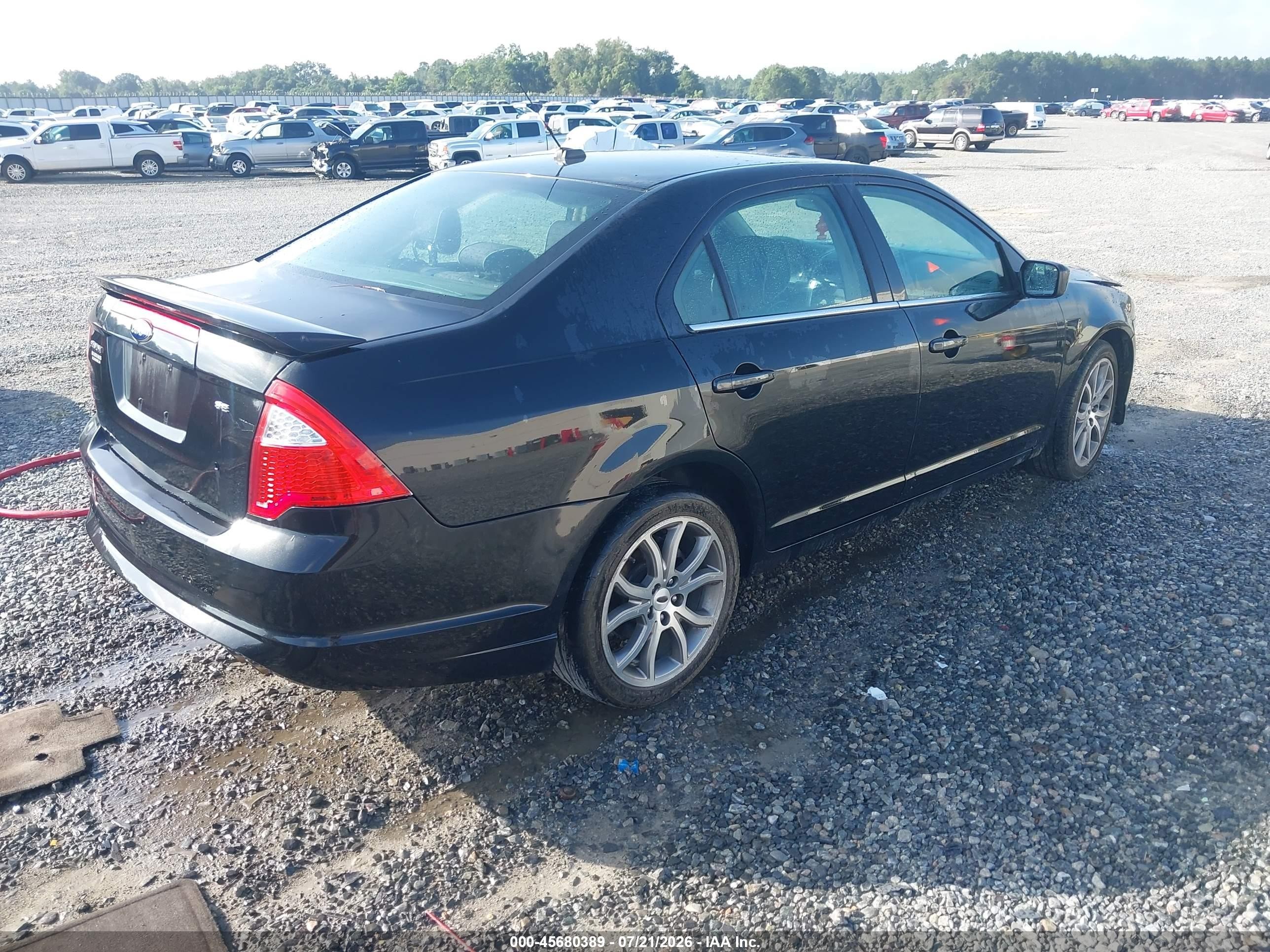 2012 Ford Fusion Se Black vin: 3FAHP0HA2CR429372