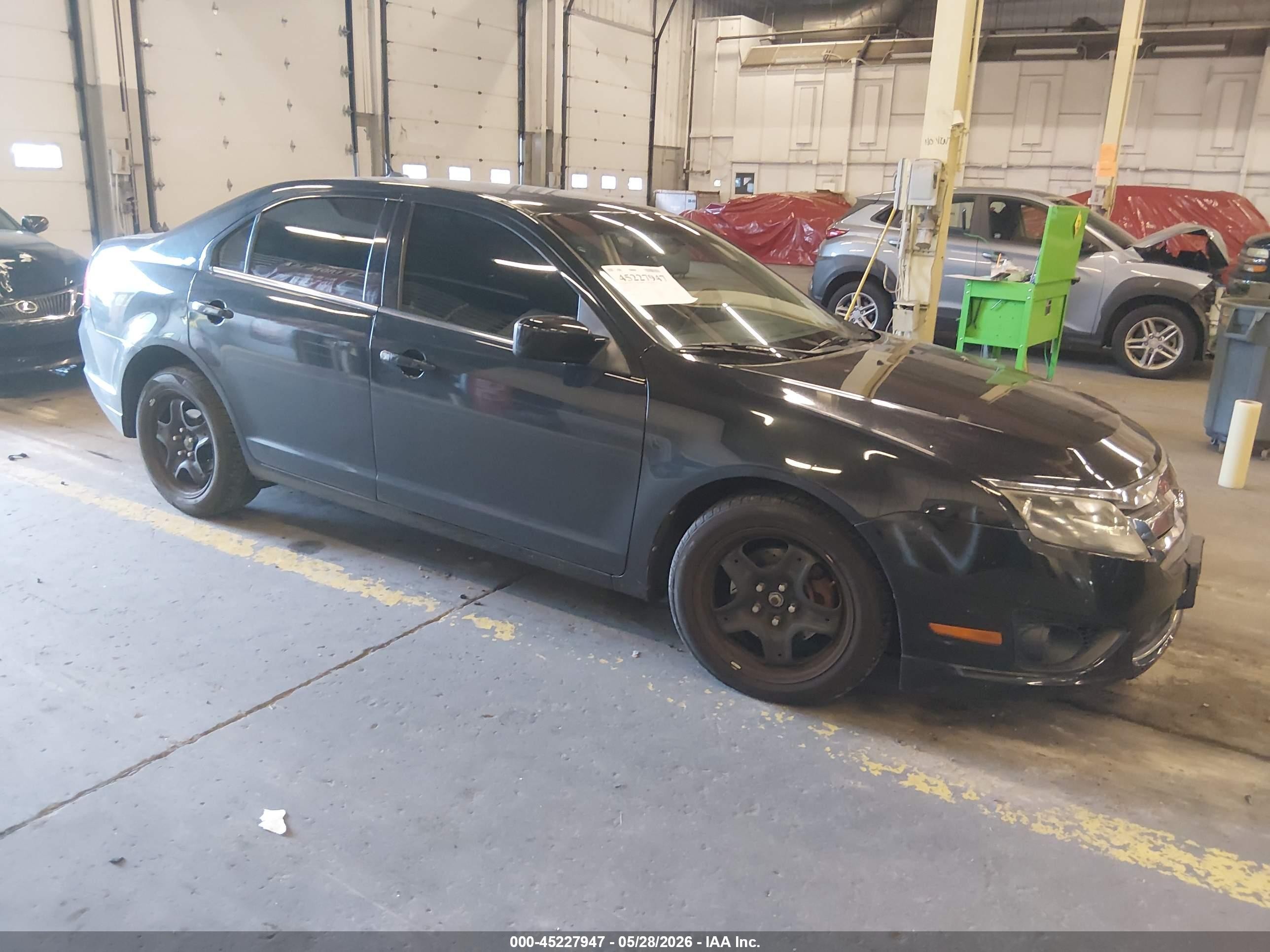 2010 Ford Fusion Se Black vin: 3FAHP0HA3AR124542