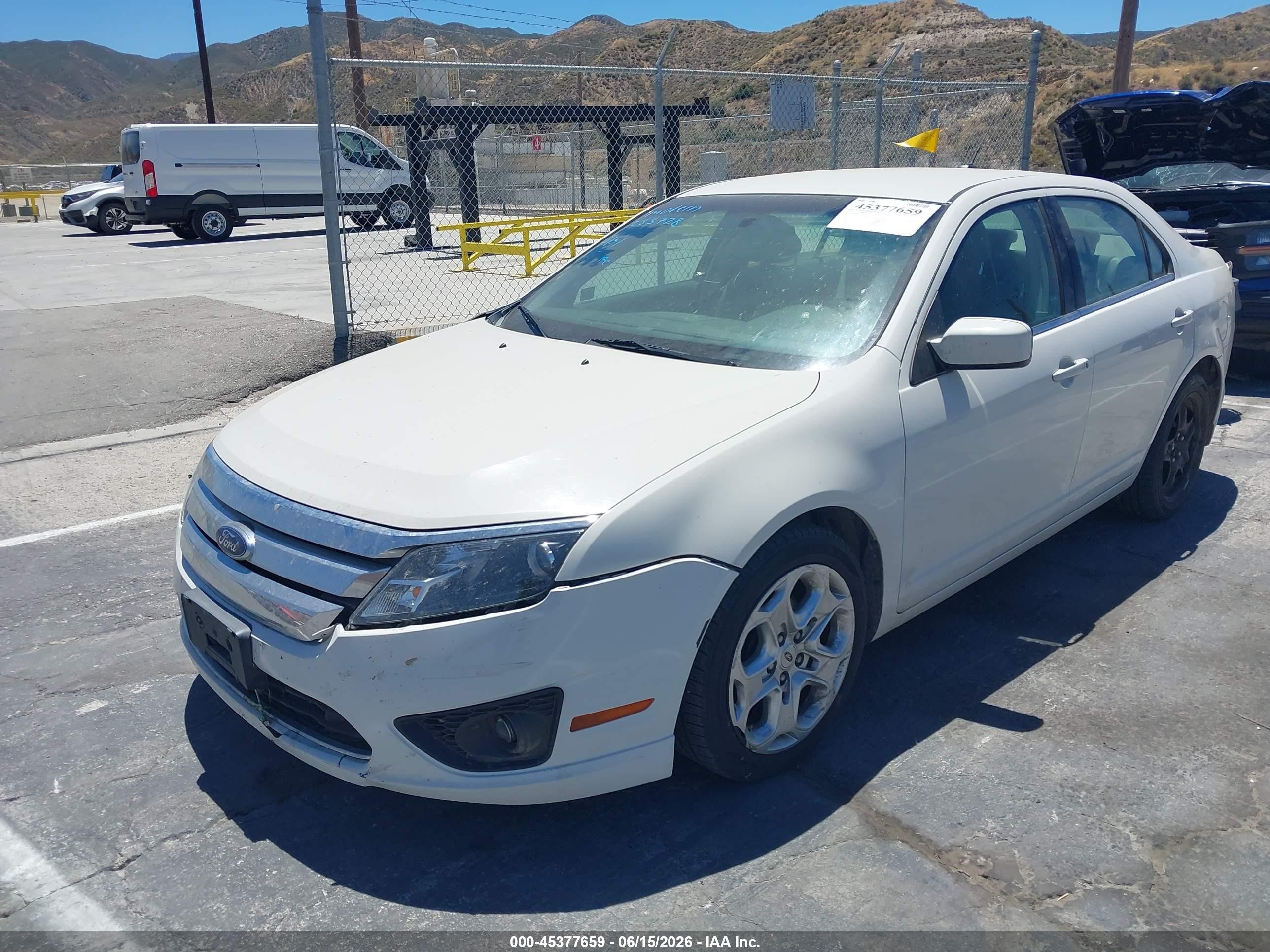 2010 Ford Fusion Se White vin: 3FAHP0HA3AR233728
