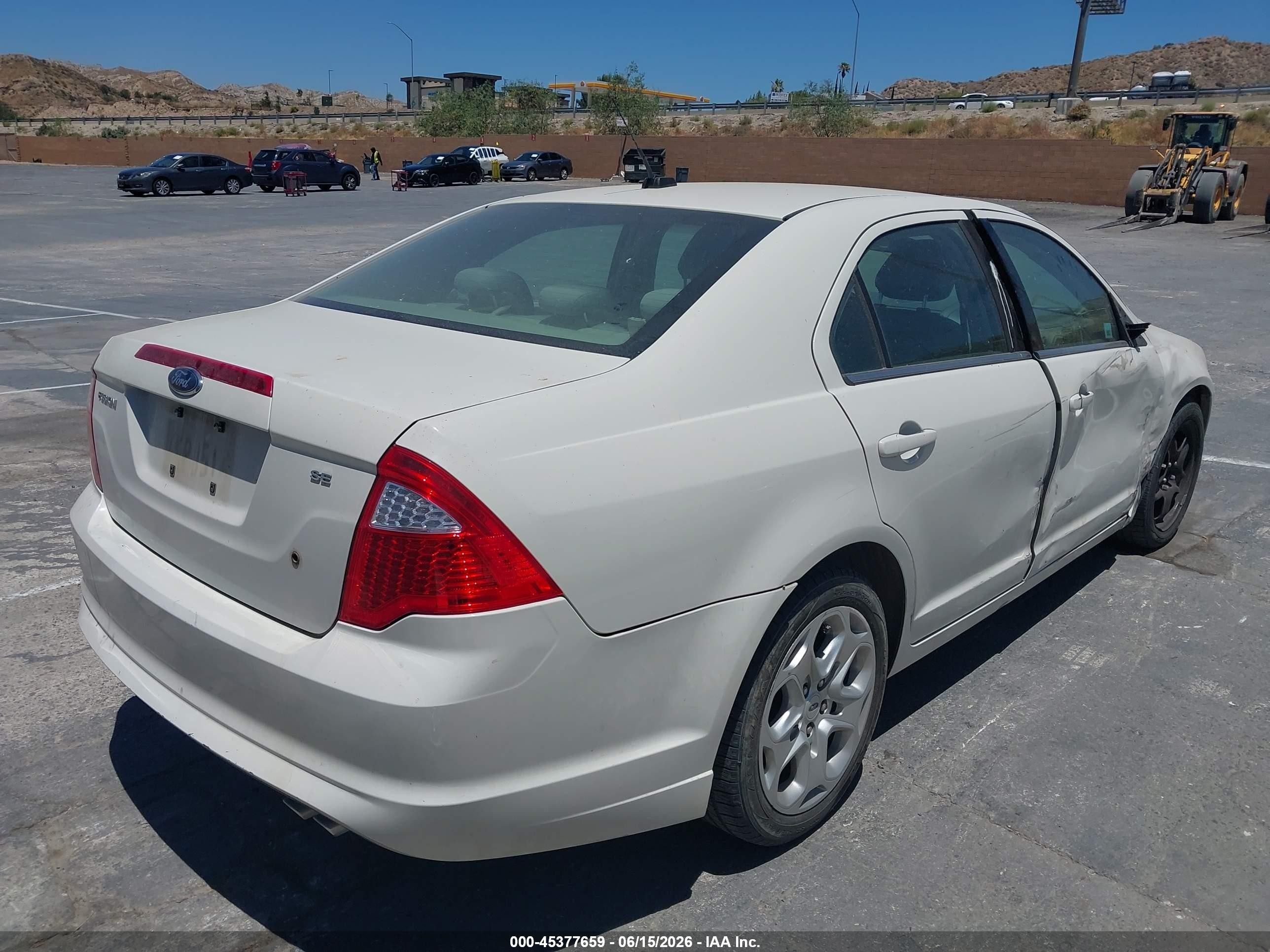 2010 Ford Fusion Se White vin: 3FAHP0HA3AR233728