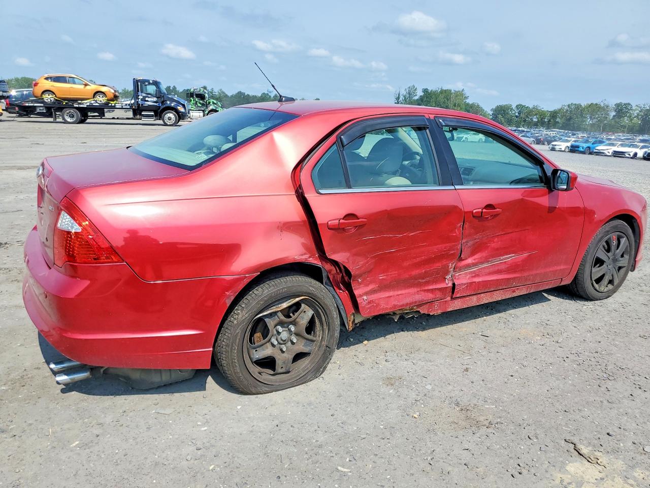2010 Ford Fusion Se Red vin: 3FAHP0HA3AR392880