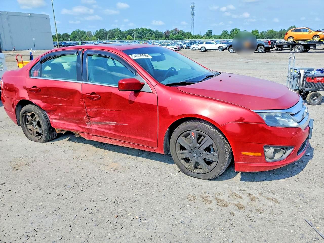 2010 Ford Fusion Se Red vin: 3FAHP0HA3AR392880