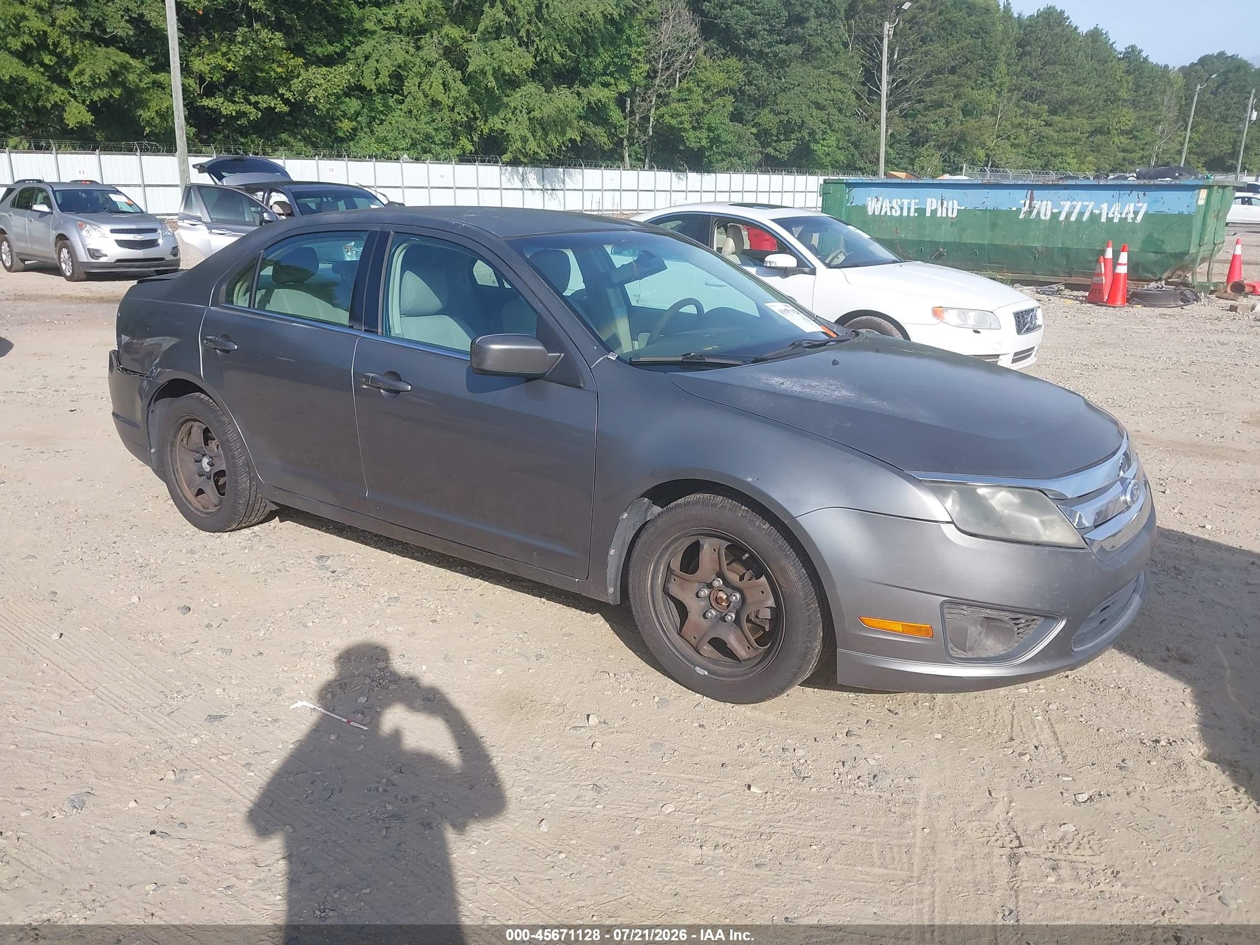 2011 Ford Fusion Se Gray vin: 3FAHP0HA3BR103708