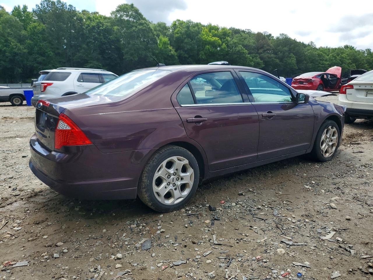 2011 Ford Fusion Se Purple vin: 3FAHP0HA3BR106706
