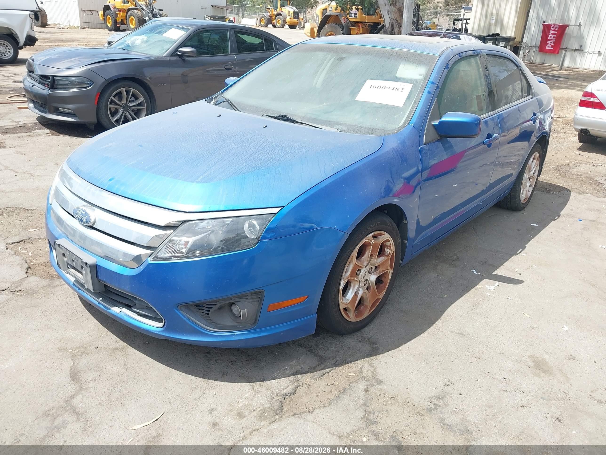 2011 Ford Fusion Se Blue vin: 3FAHP0HA3BR128446