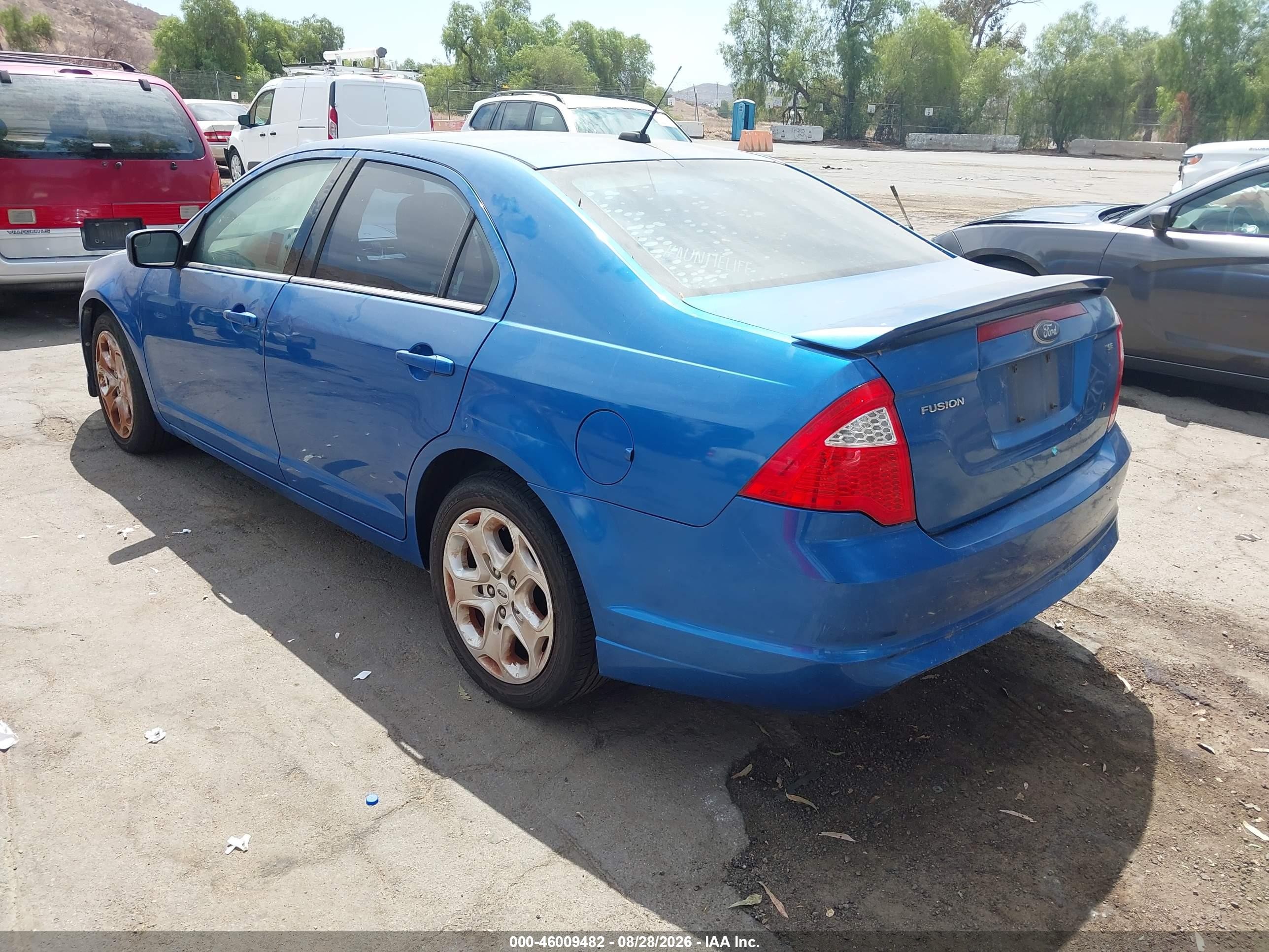 2011 Ford Fusion Se Blue vin: 3FAHP0HA3BR128446