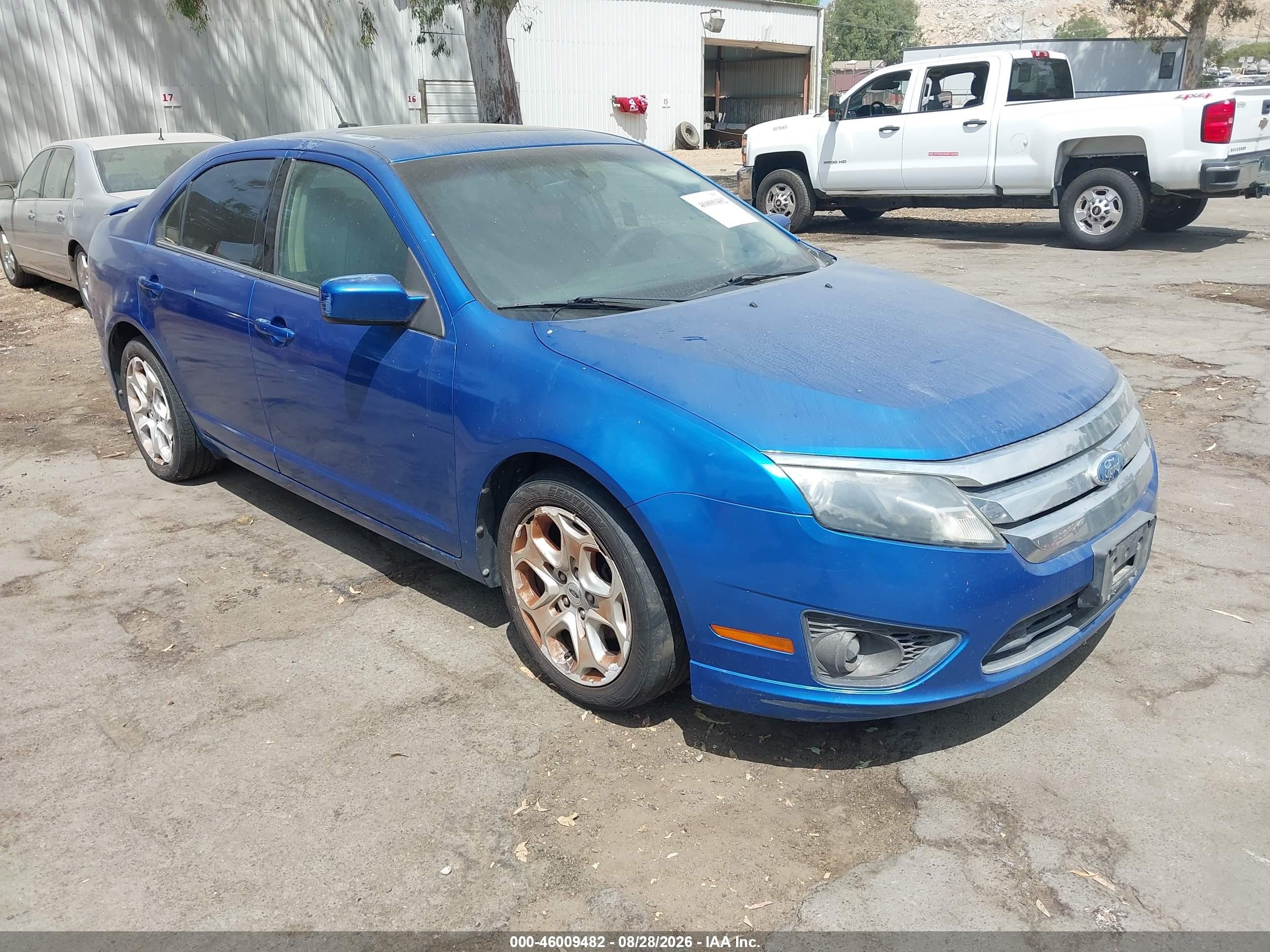 2011 Ford Fusion Se Blue vin: 3FAHP0HA3BR128446