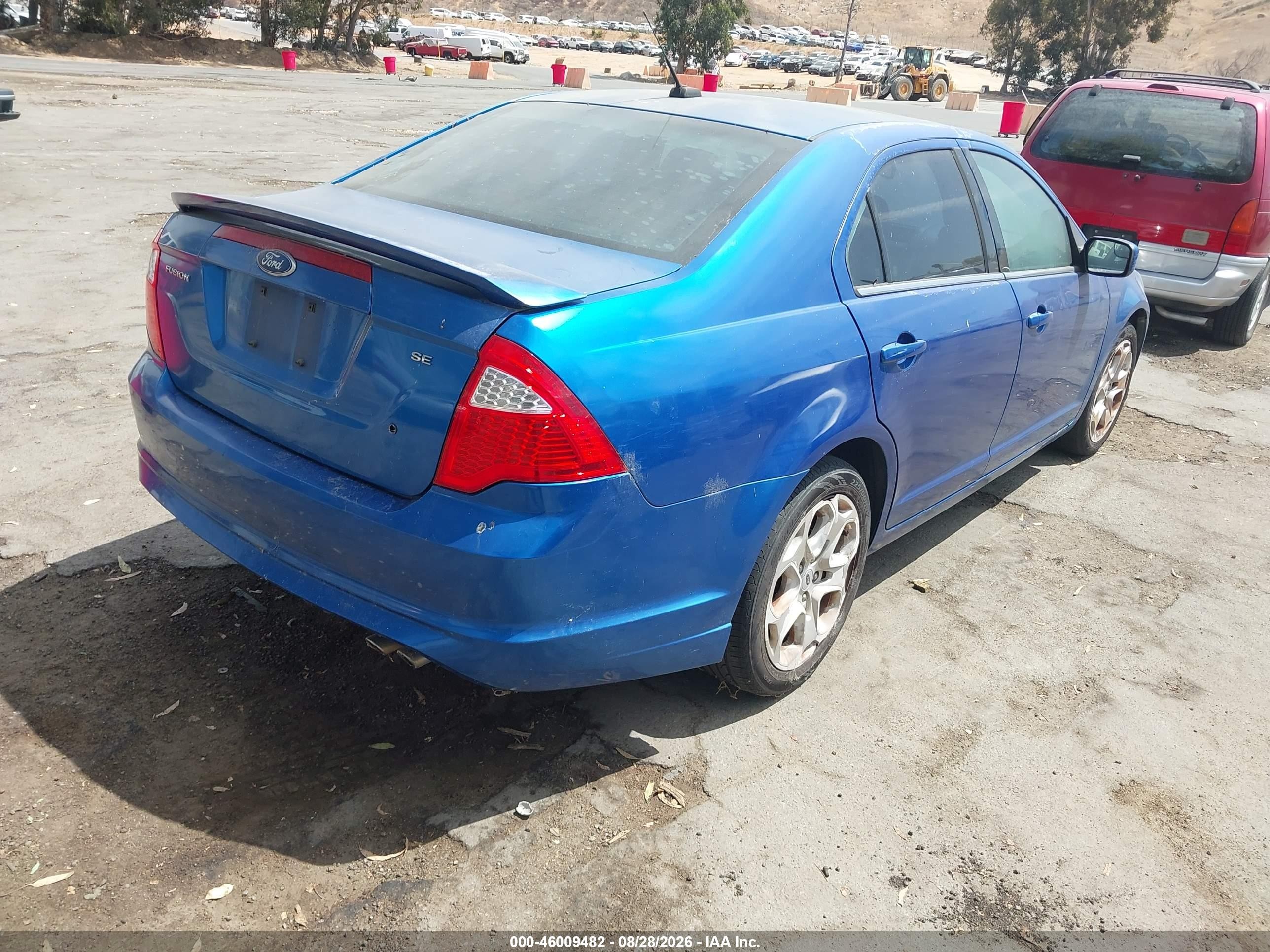 2011 Ford Fusion Se Blue vin: 3FAHP0HA3BR128446
