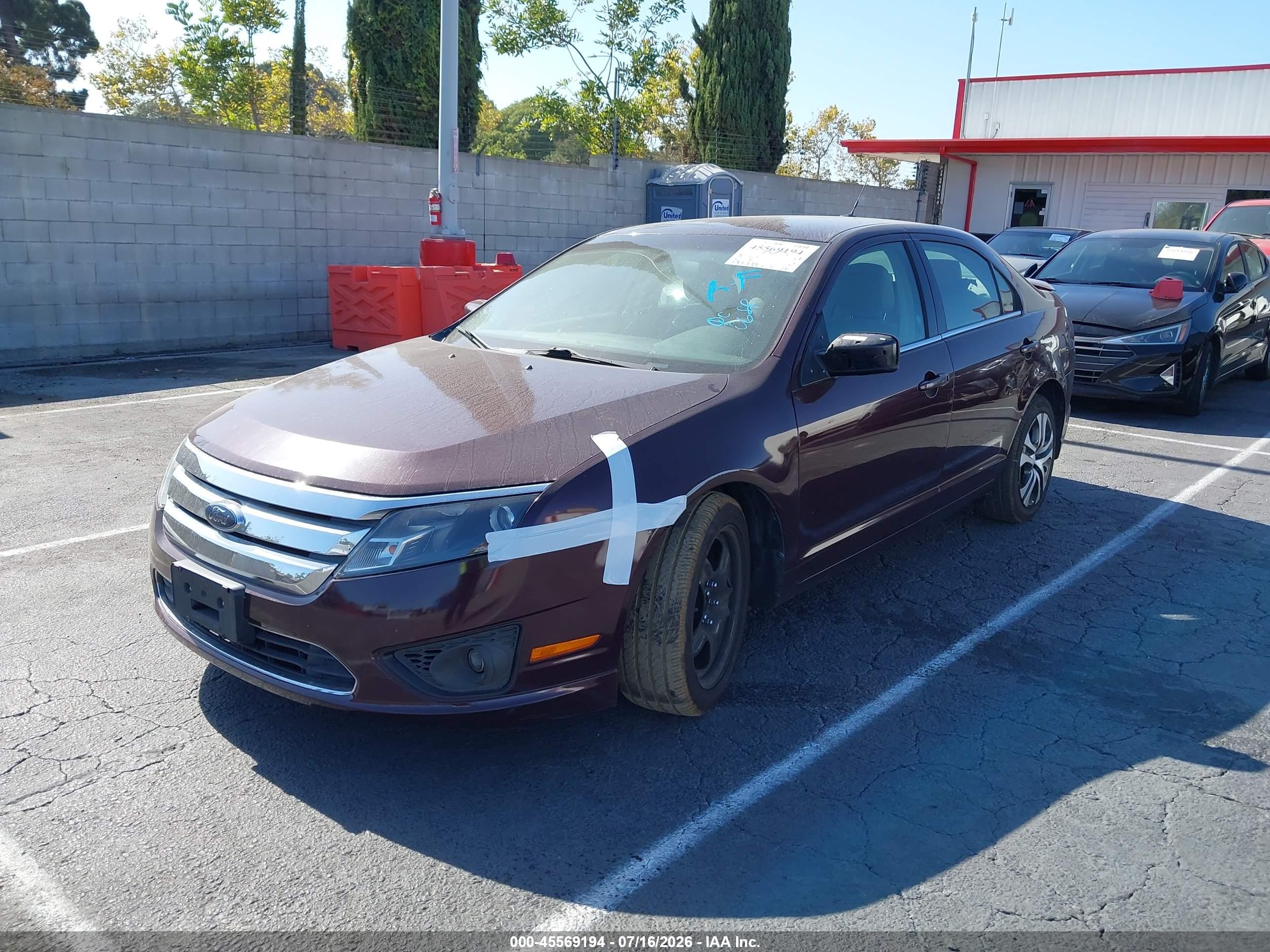 2011 Ford Fusion Se Бордовый vin: 3FAHP0HA3BR167831