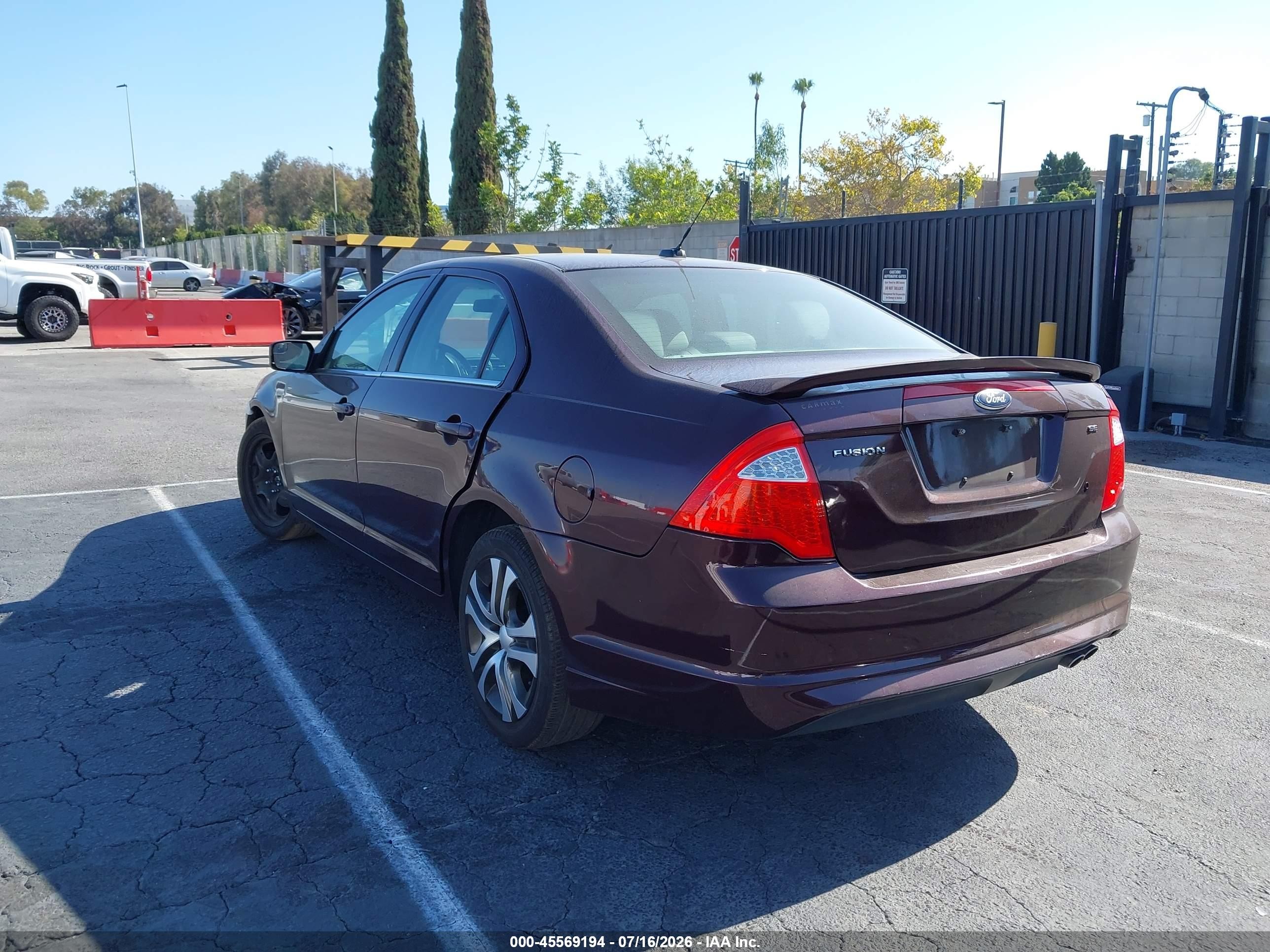2011 Ford Fusion Se Бордовый vin: 3FAHP0HA3BR167831