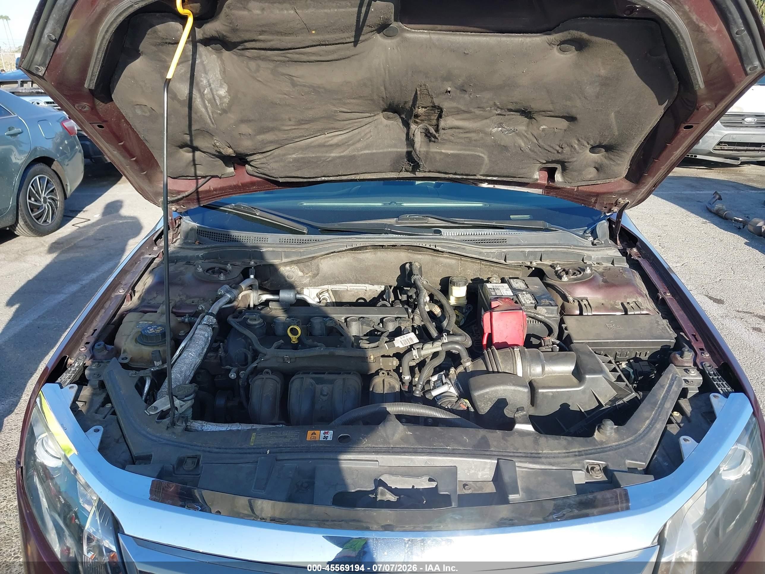 2011 Ford Fusion Se Бордовый vin: 3FAHP0HA3BR167831