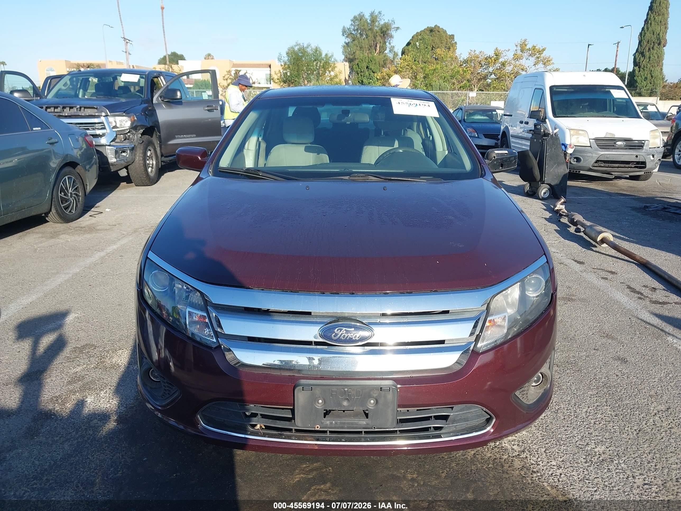 2011 Ford Fusion Se Бордовый vin: 3FAHP0HA3BR167831