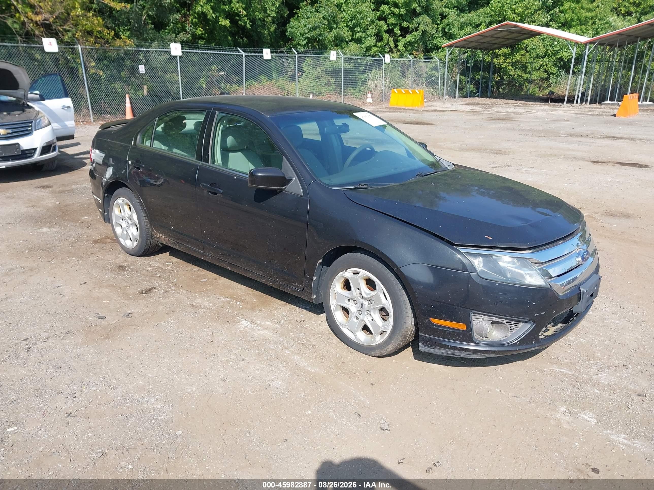 2011 Ford Fusion Se Черный vin: 3FAHP0HA3BR177016