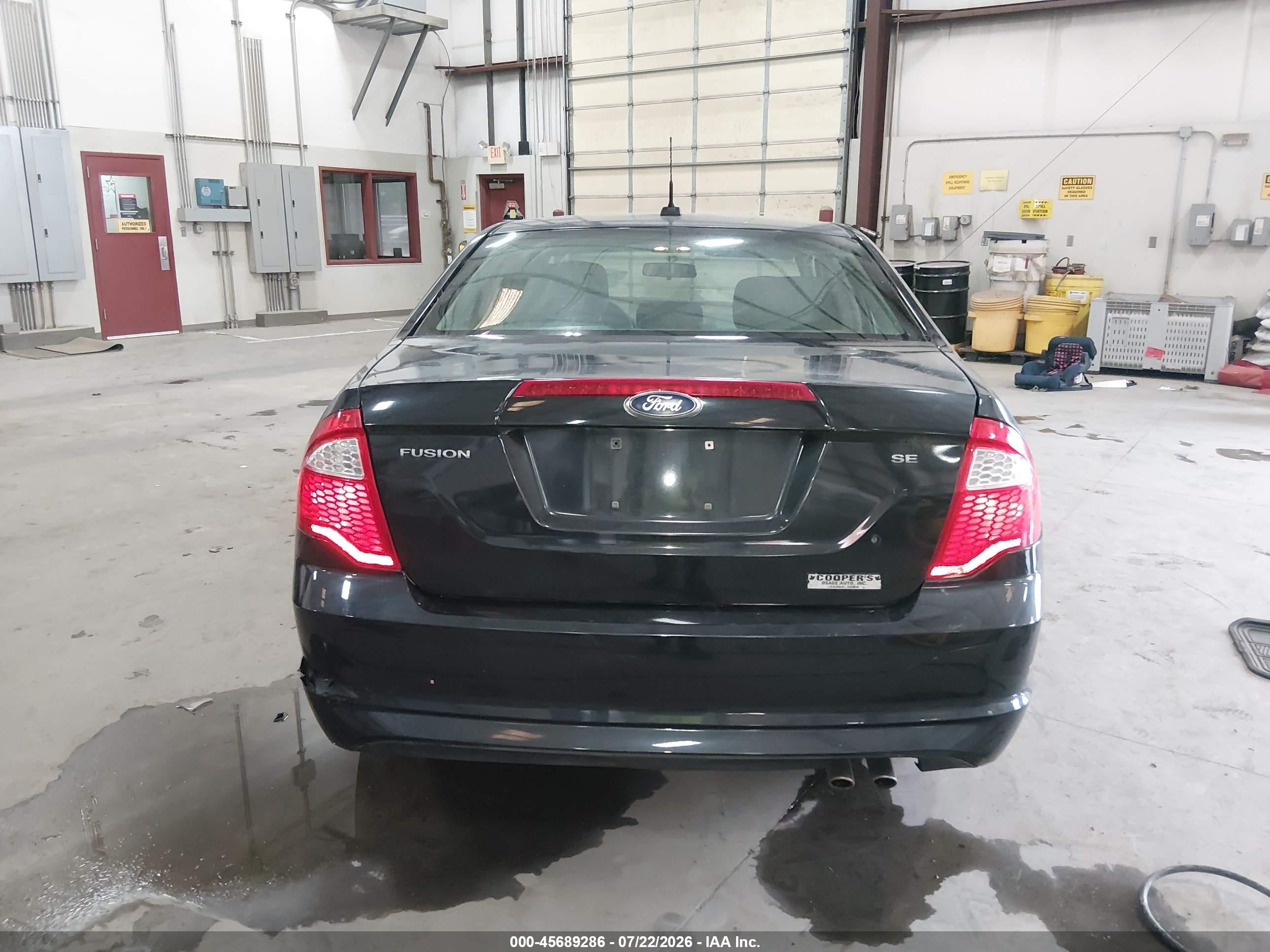 2011 Ford Fusion Se Black vin: 3FAHP0HA3BR179333