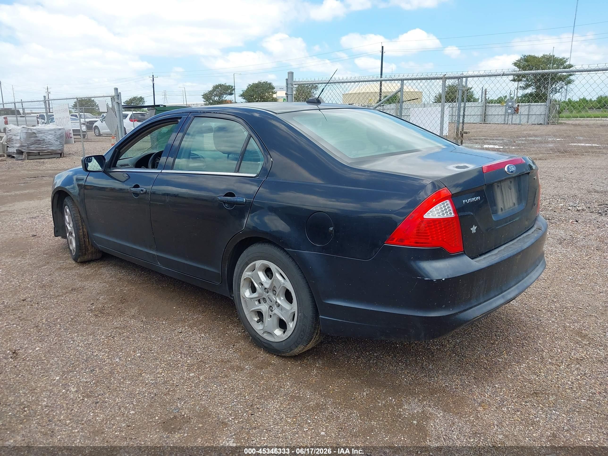 2011 Ford Fusion Se Black vin: 3FAHP0HA3BR220785
