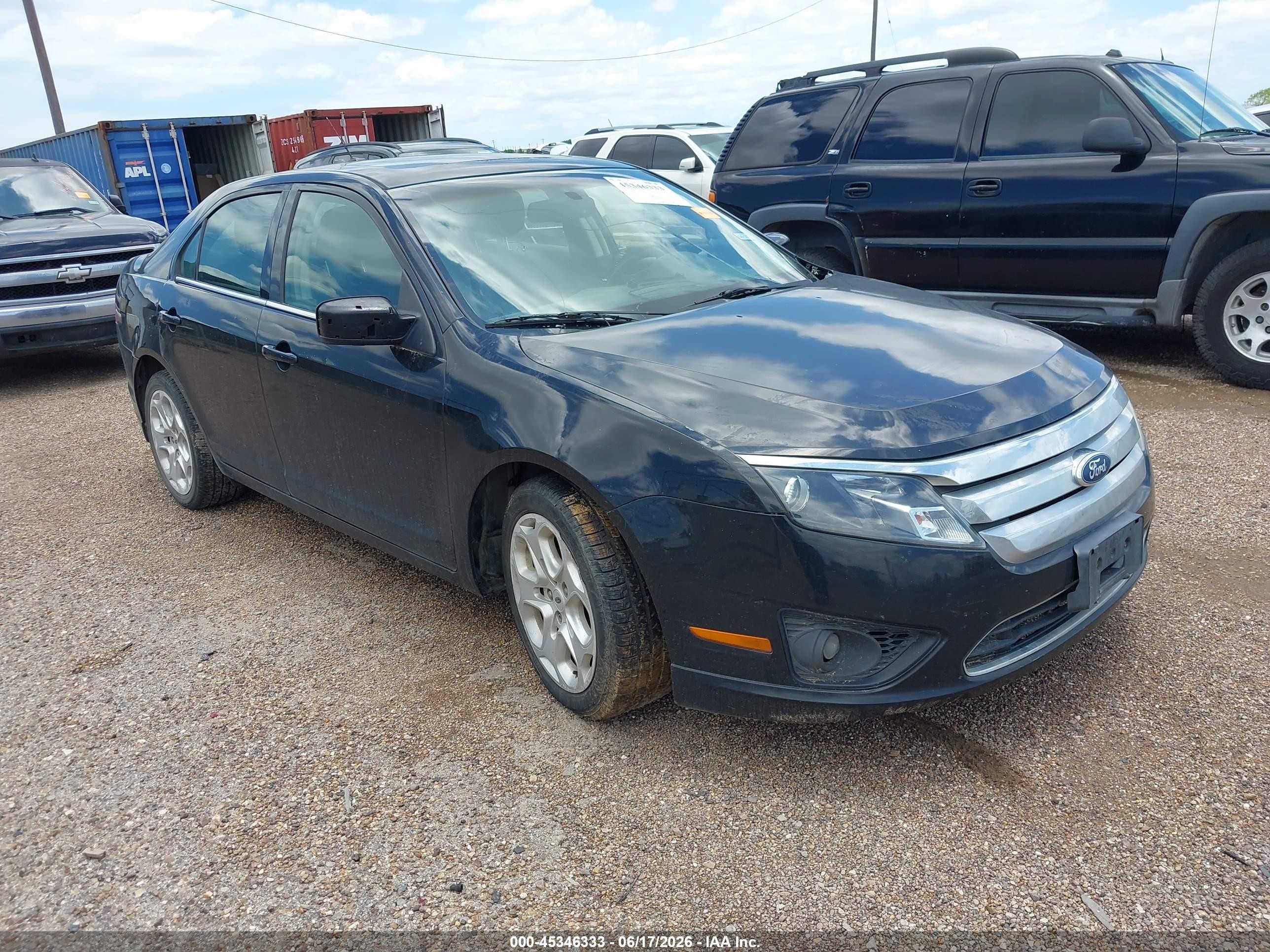 2011 Ford Fusion Se Black vin: 3FAHP0HA3BR220785