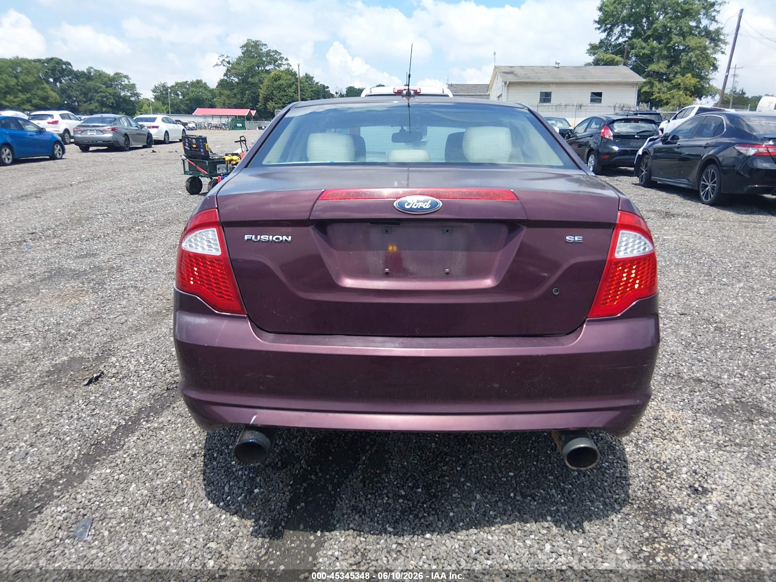 2011 Ford Fusion Se Бордовый vin: 3FAHP0HA3BR283918