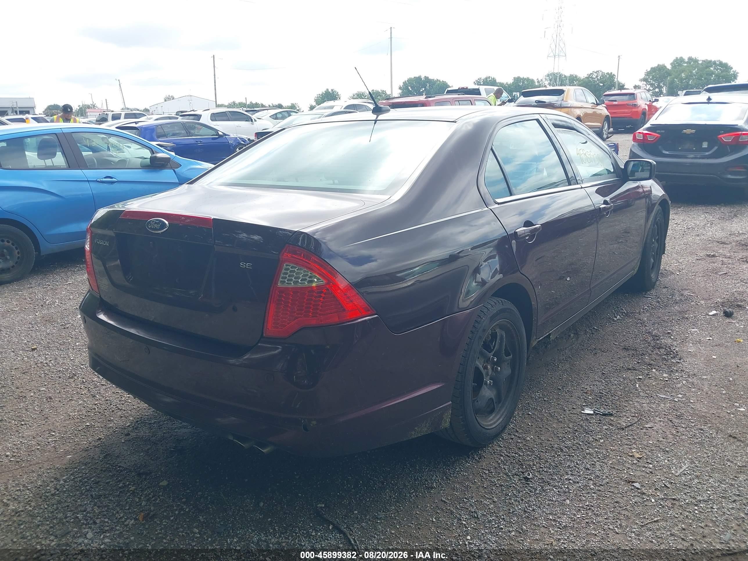 2011 Ford Fusion Se Purple vin: 3FAHP0HA3BR317324