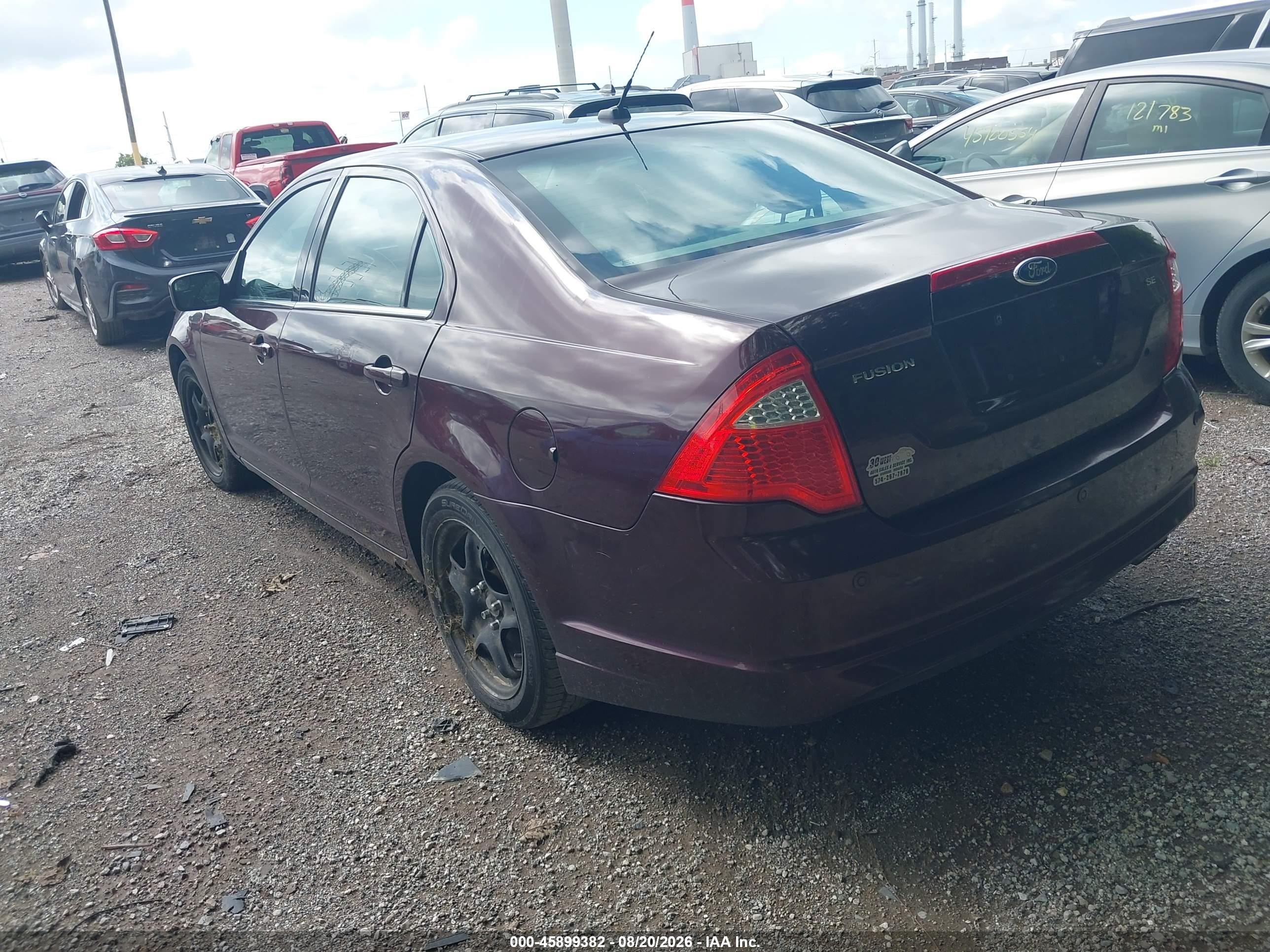 2011 Ford Fusion Se Purple vin: 3FAHP0HA3BR317324