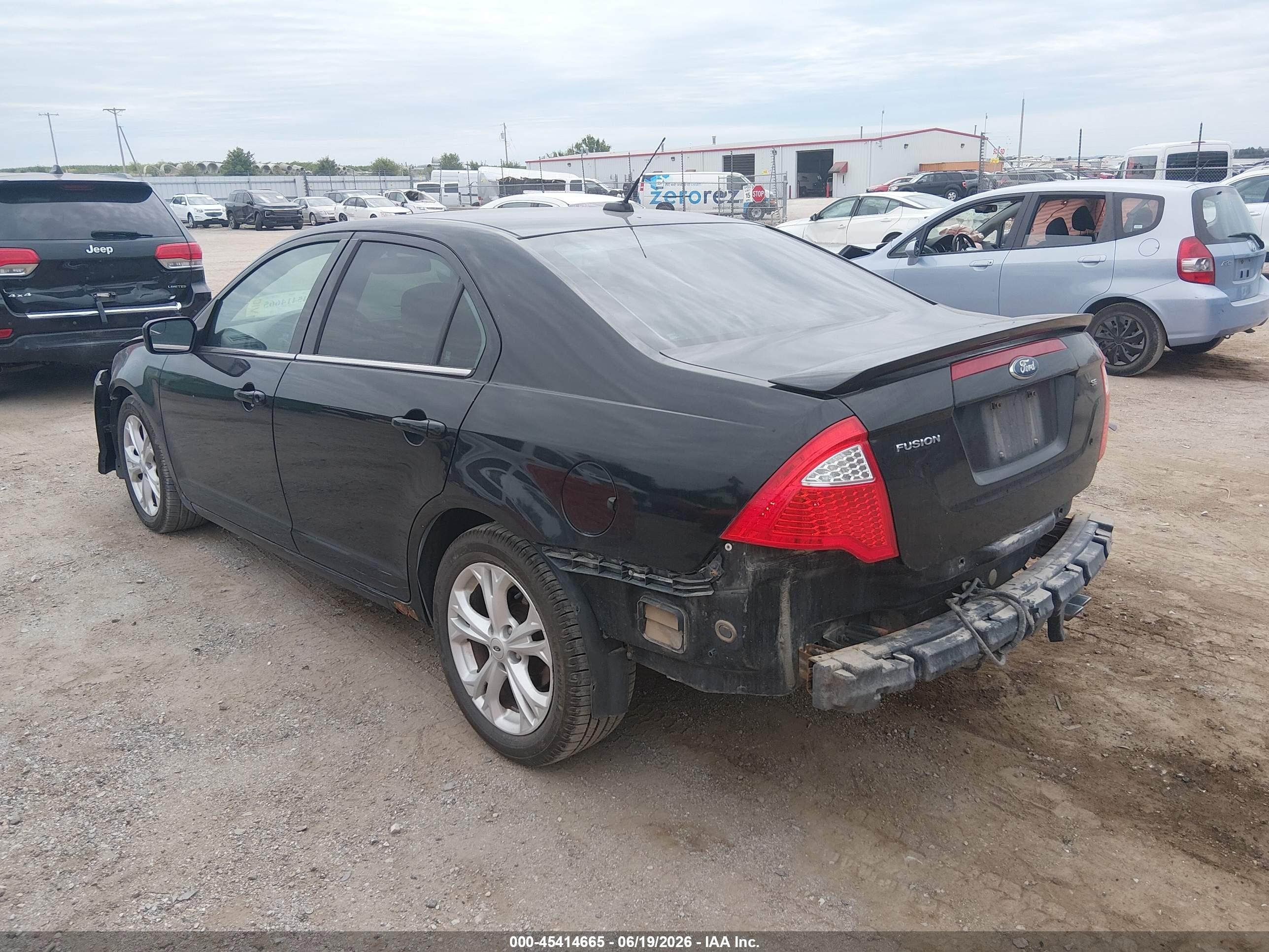 2012 Ford Fusion Se Black vin: 3FAHP0HA3CR124754
