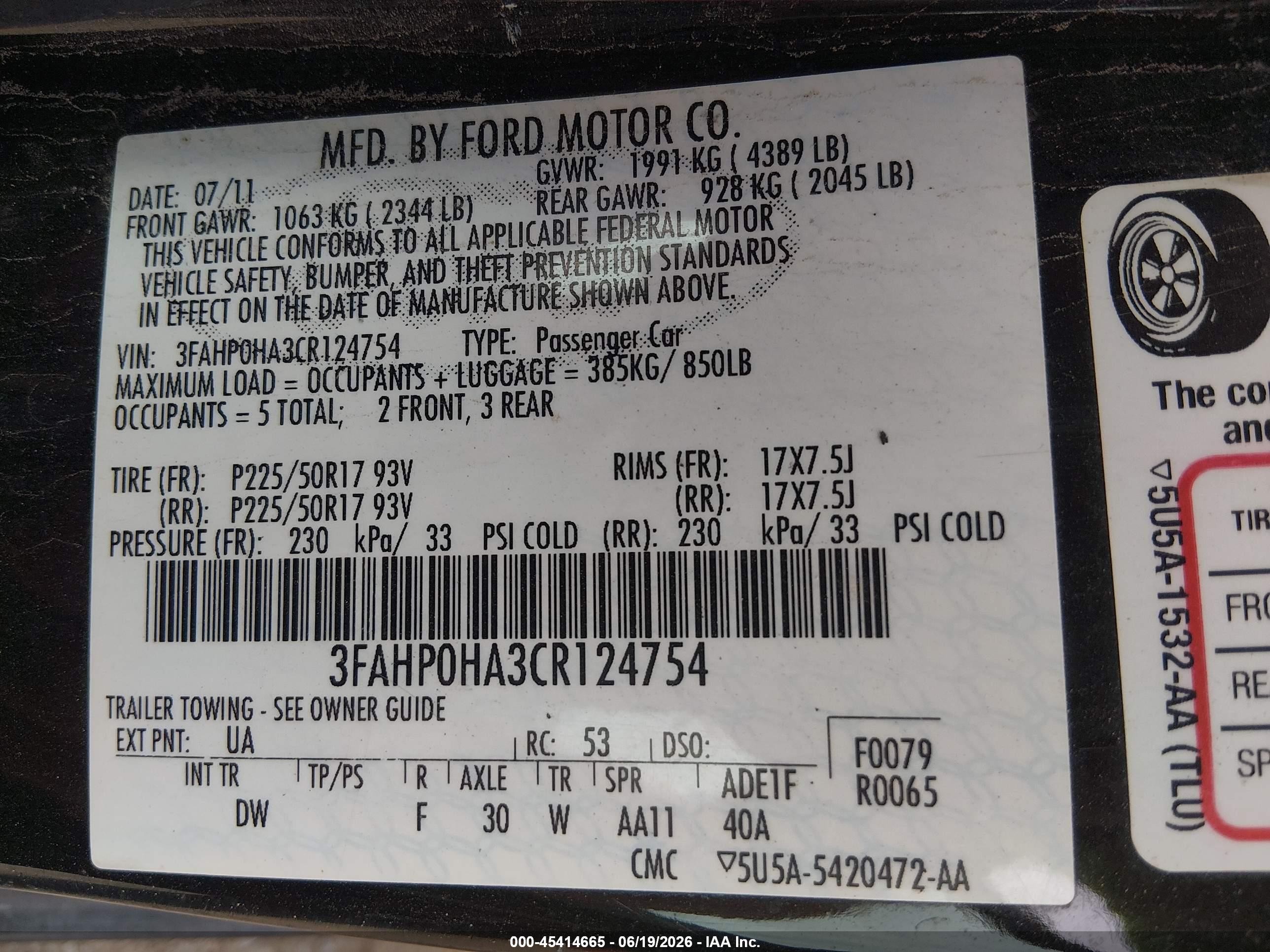 2012 Ford Fusion Se Black vin: 3FAHP0HA3CR124754