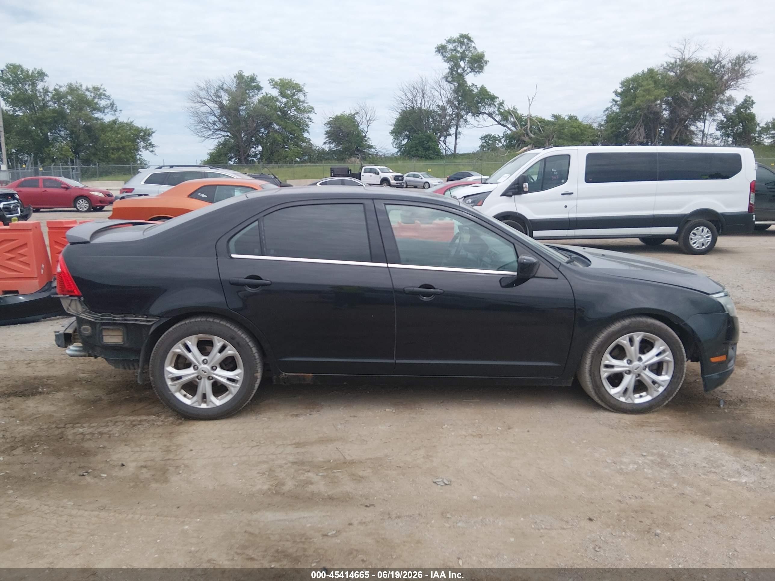 2012 Ford Fusion Se Black vin: 3FAHP0HA3CR124754
