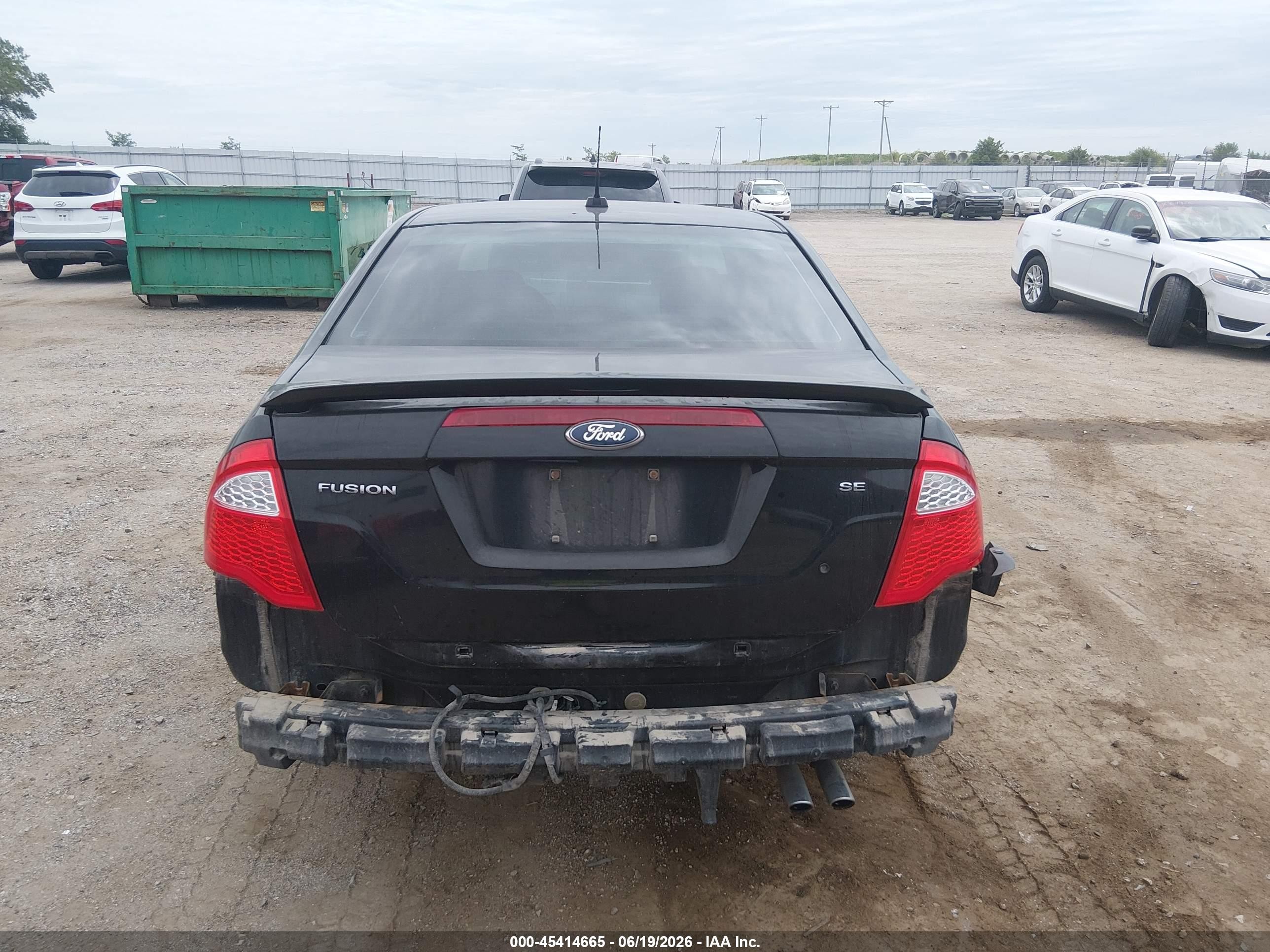 2012 Ford Fusion Se Black vin: 3FAHP0HA3CR124754