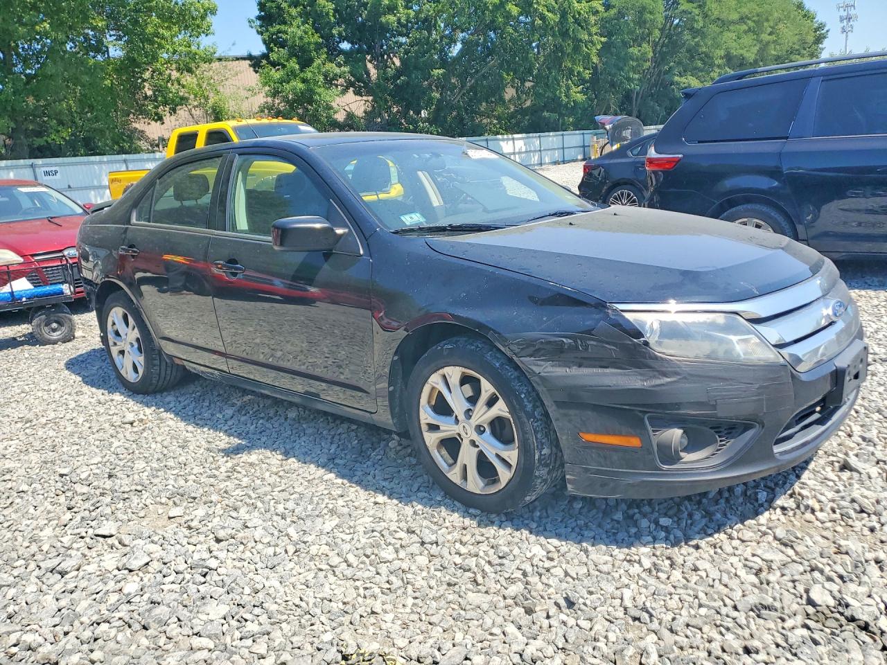 2012 Ford Fusion Se Black vin: 3FAHP0HA3CR153803
