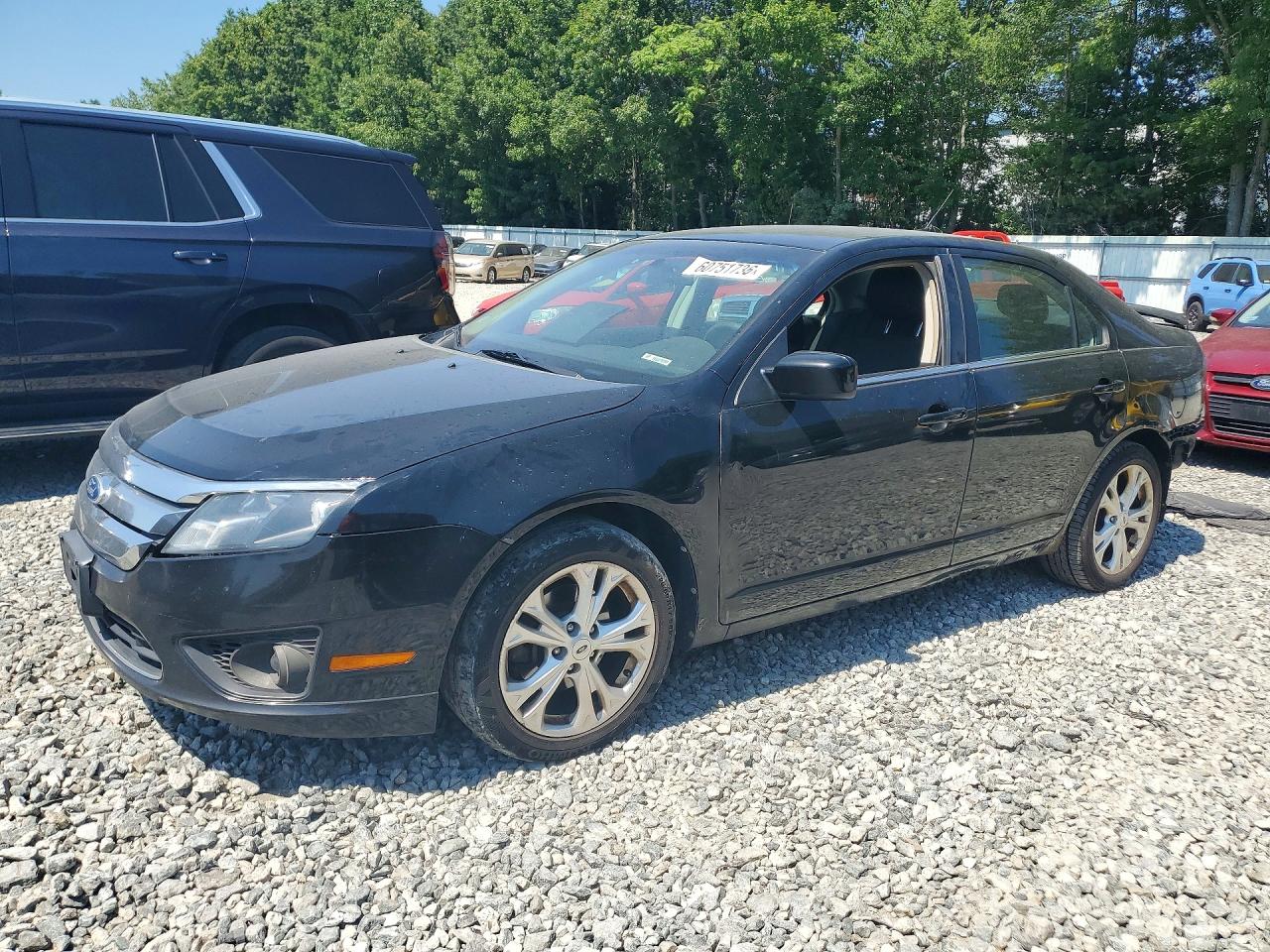 2012 Ford Fusion Se Black vin: 3FAHP0HA3CR153803