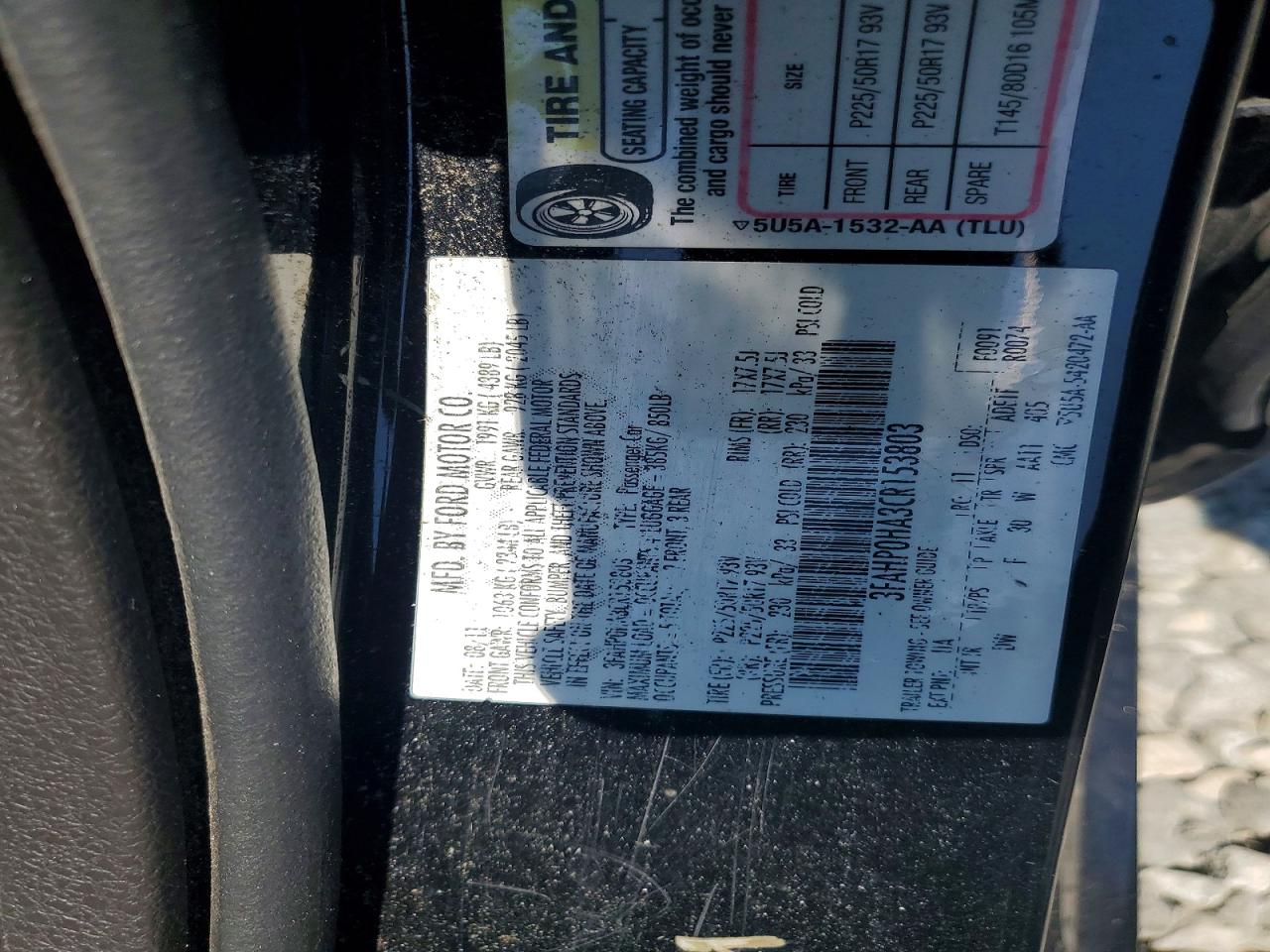 2012 Ford Fusion Se Black vin: 3FAHP0HA3CR153803