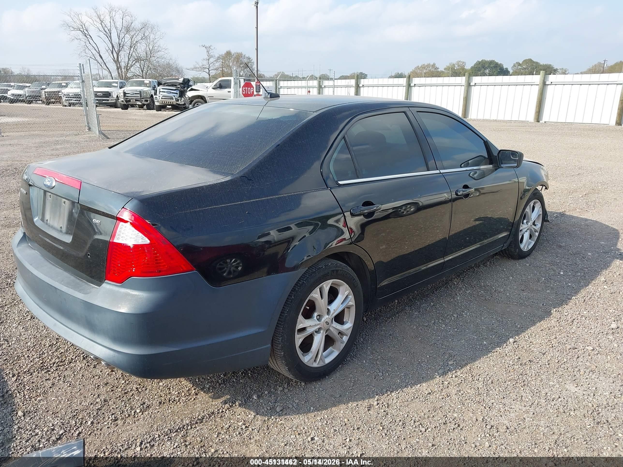 2012 Ford Fusion Se Black vin: 3FAHP0HA3CR177373