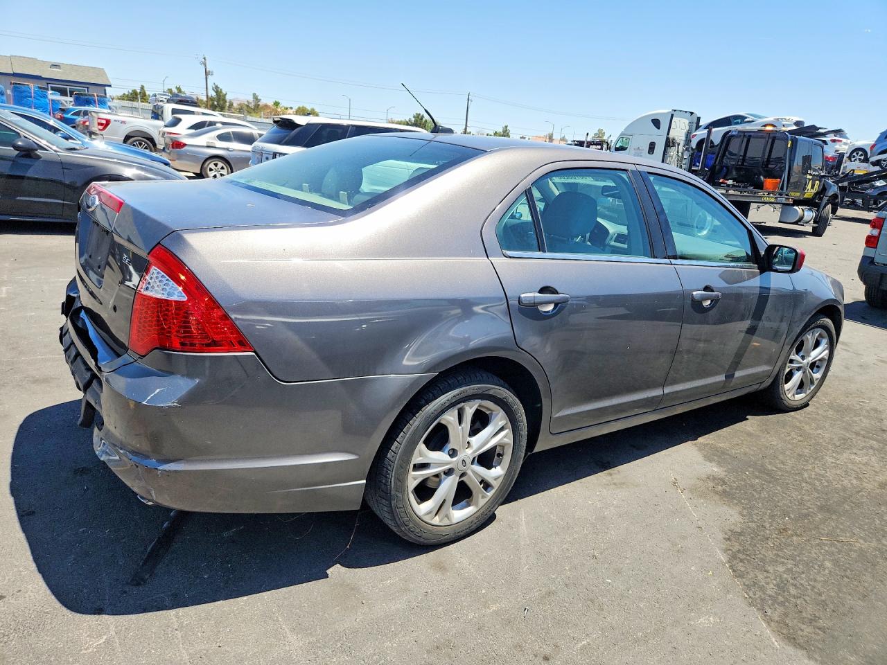 2012 Ford Fusion Se Gray vin: 3FAHP0HA3CR212185
