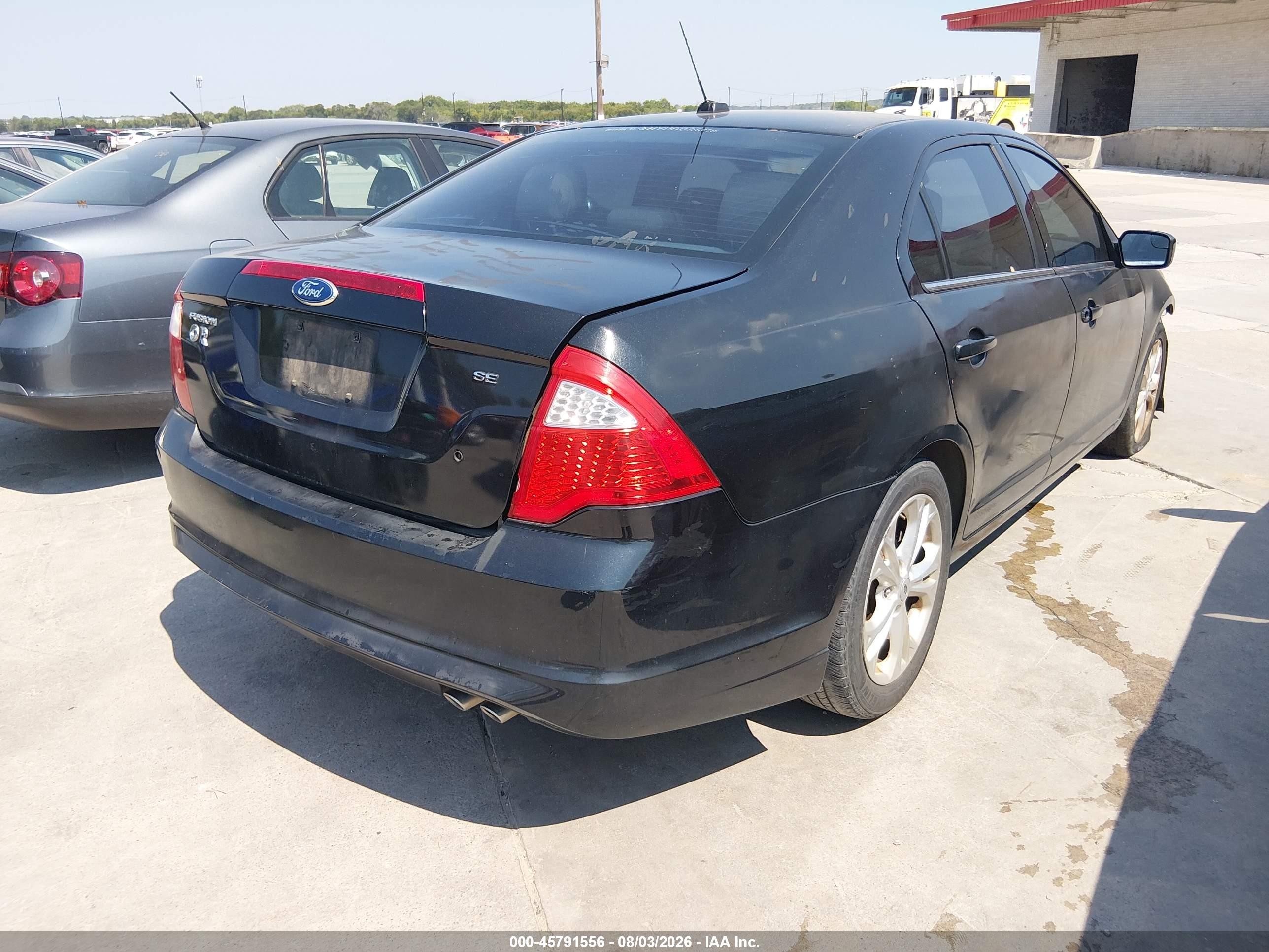 2012 Ford Fusion Se Черный vin: 3FAHP0HA3CR216060