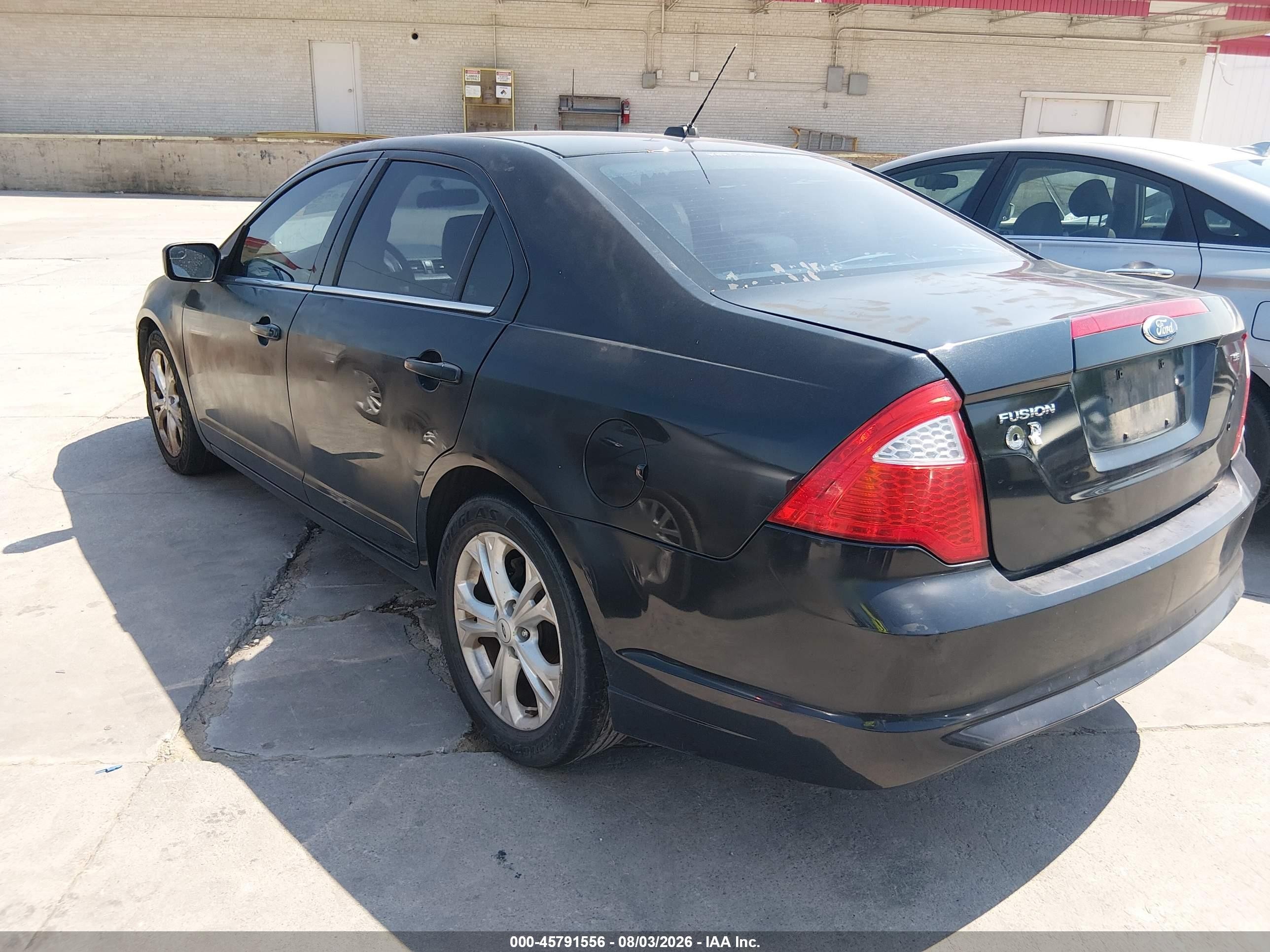 2012 Ford Fusion Se Черный vin: 3FAHP0HA3CR216060