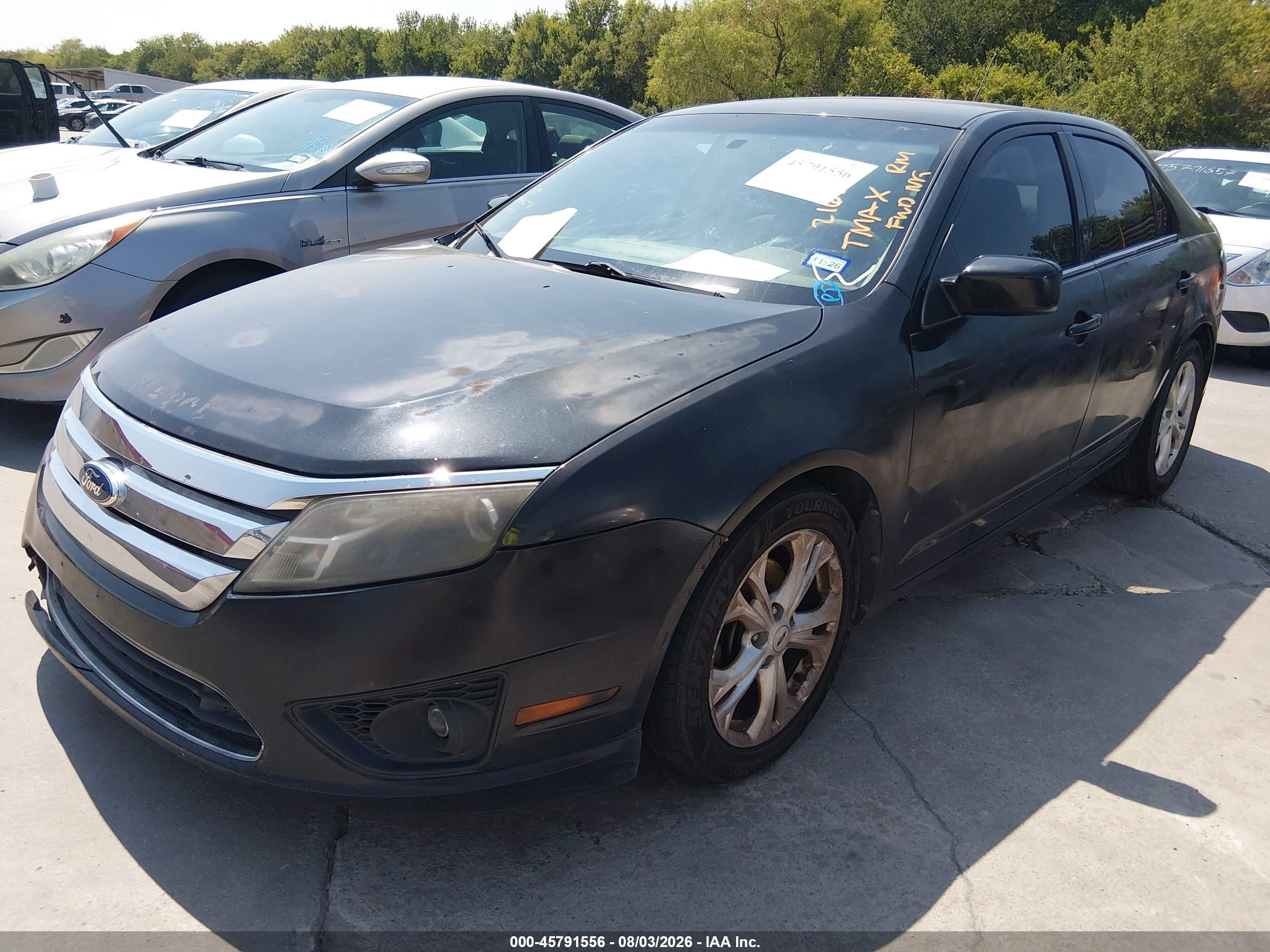 2012 Ford Fusion Se Черный vin: 3FAHP0HA3CR216060