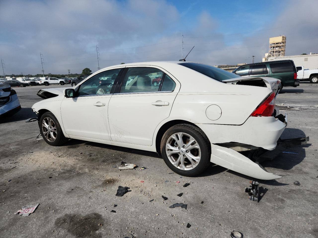 2012 Ford Fusion Se White vin: 3FAHP0HA3CR239824