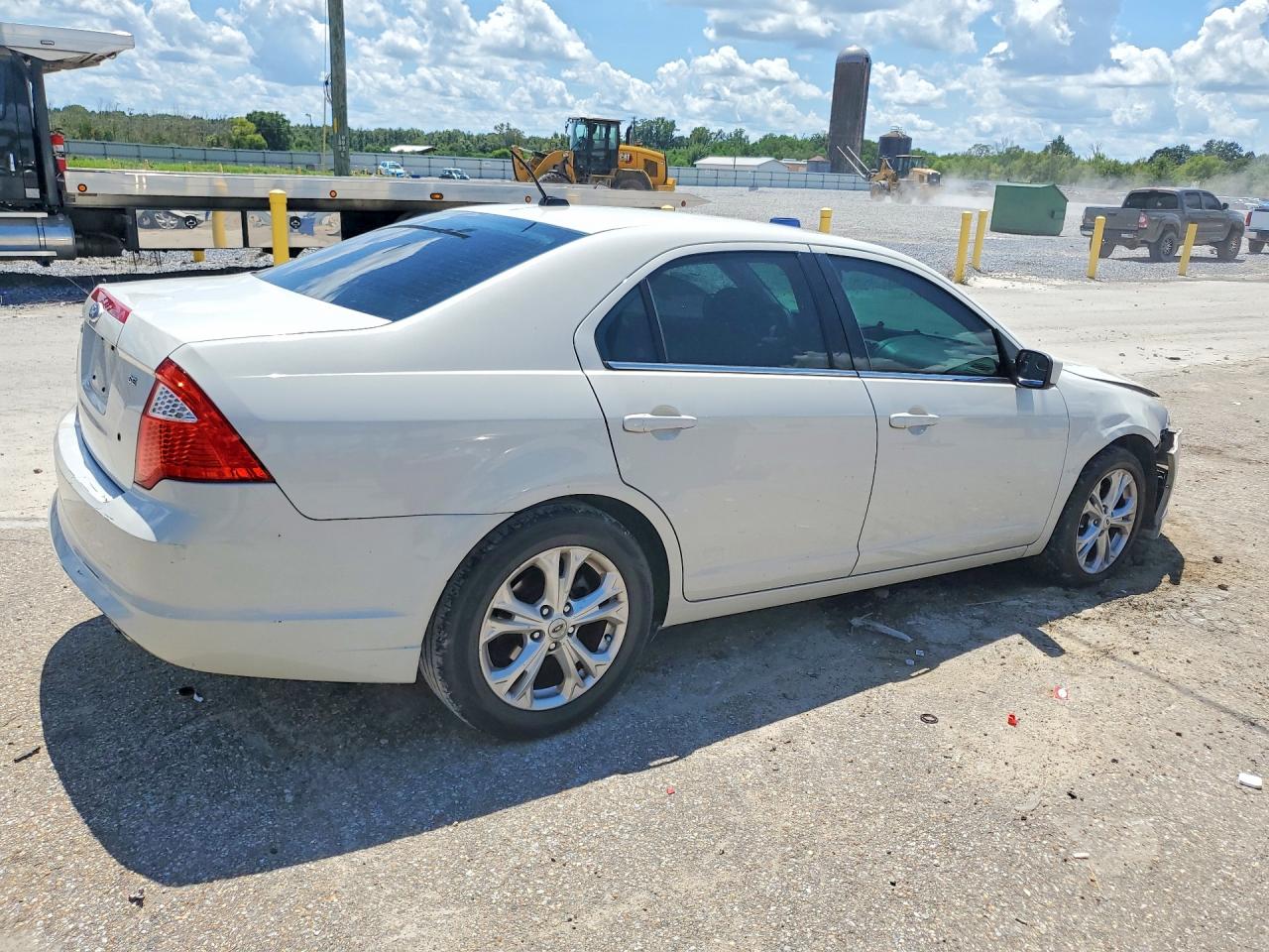 2012 Ford Fusion Se White vin: 3FAHP0HA3CR239838