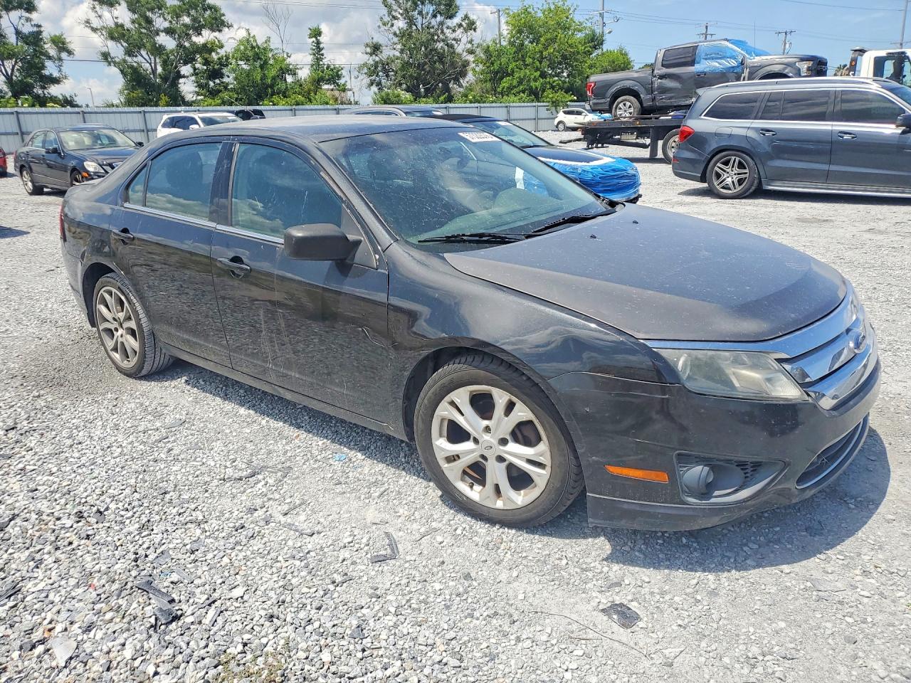 2012 Ford Fusion Se Black vin: 3FAHP0HA3CR250404